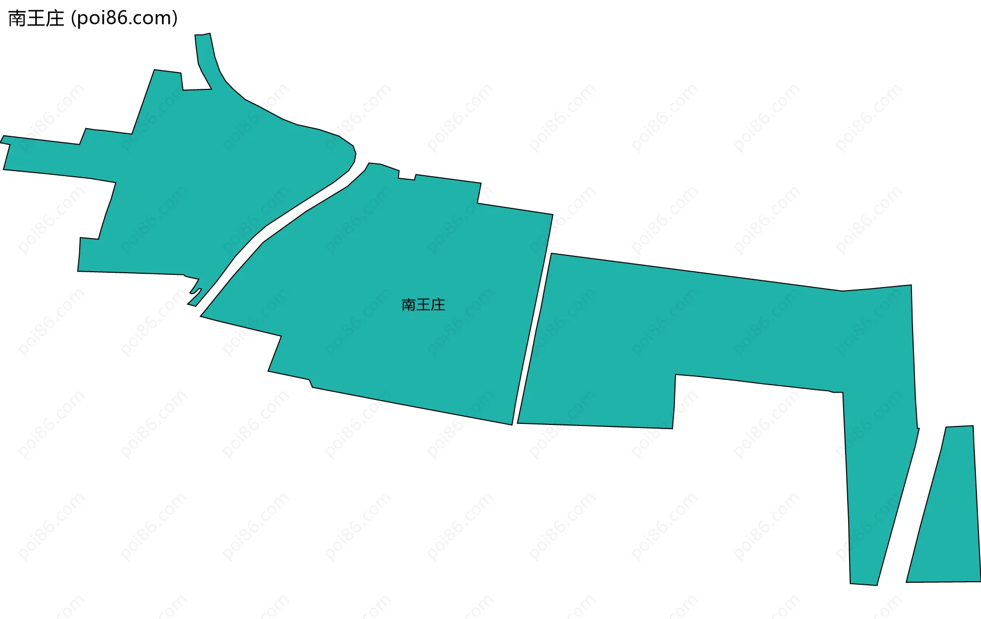 南王庄边界地图