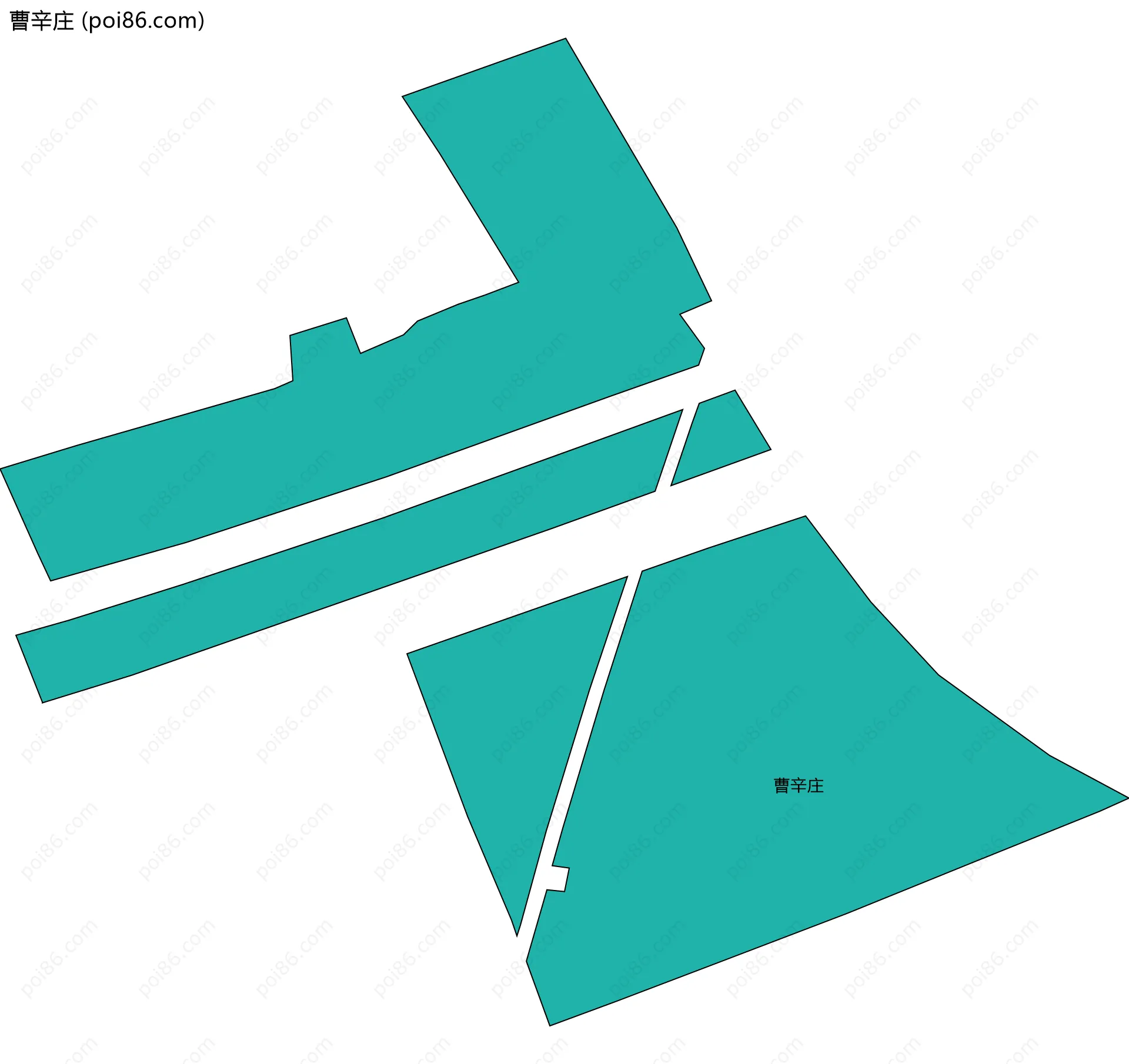 曹辛庄边界地图