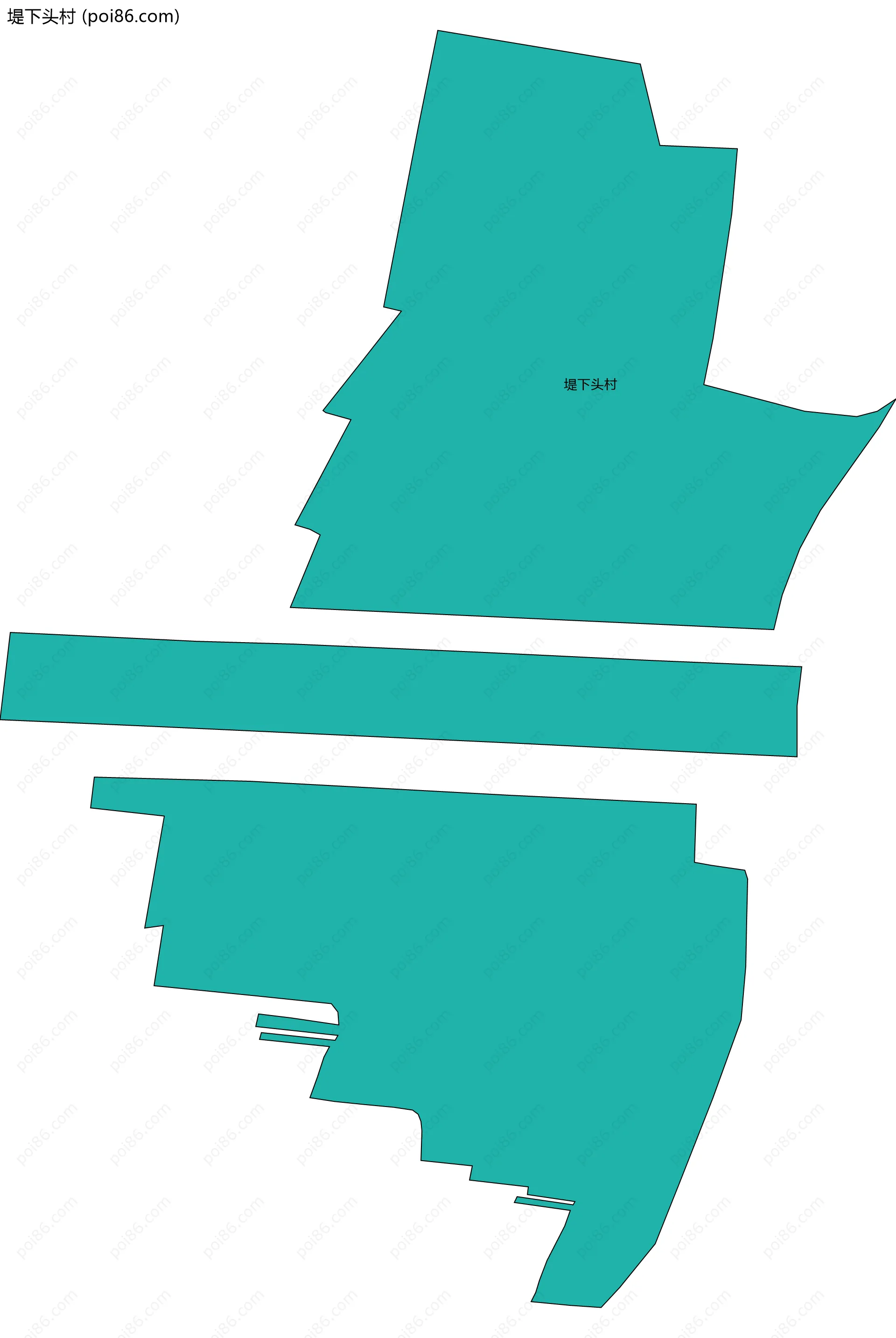 堤下头村边界地图