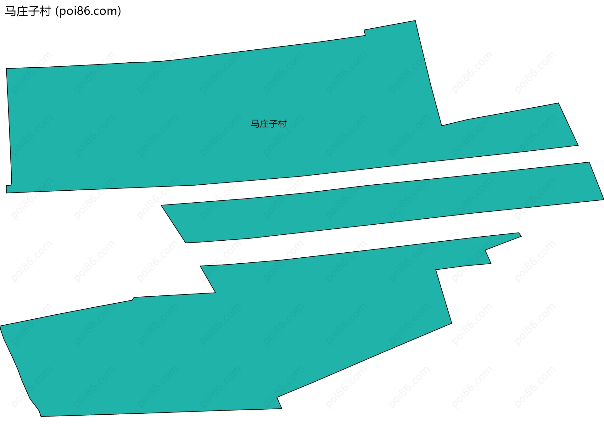 马庄子村边界地图