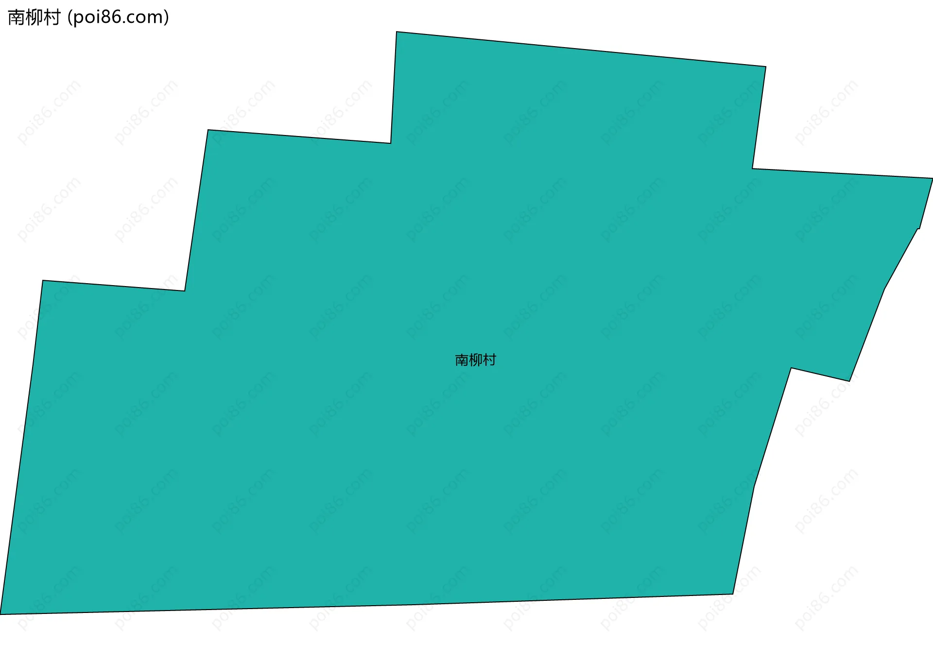 南柳村边界地图