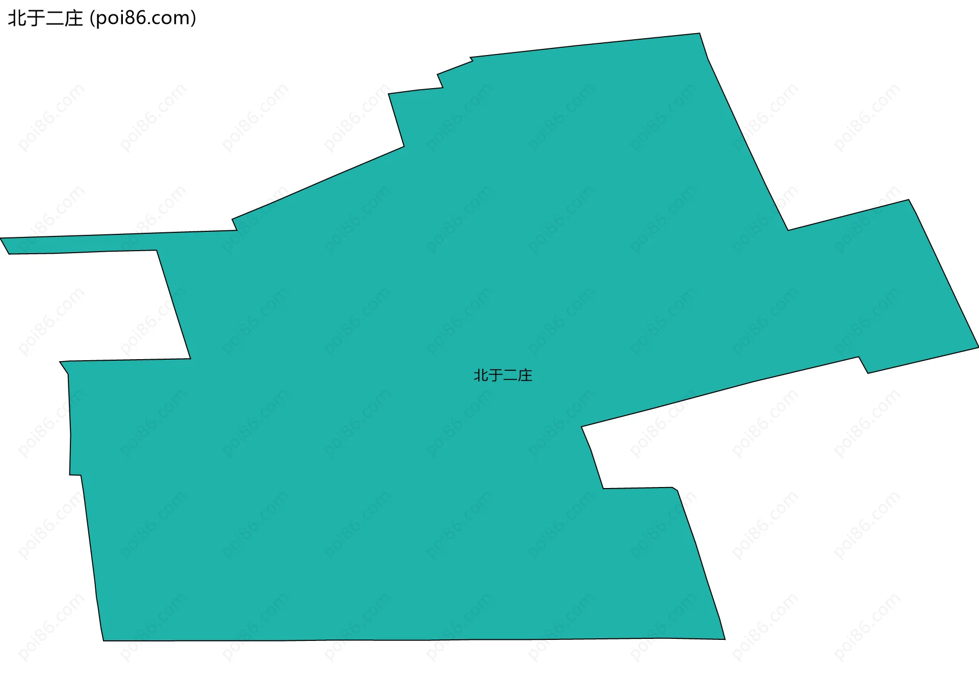 北于二庄边界地图