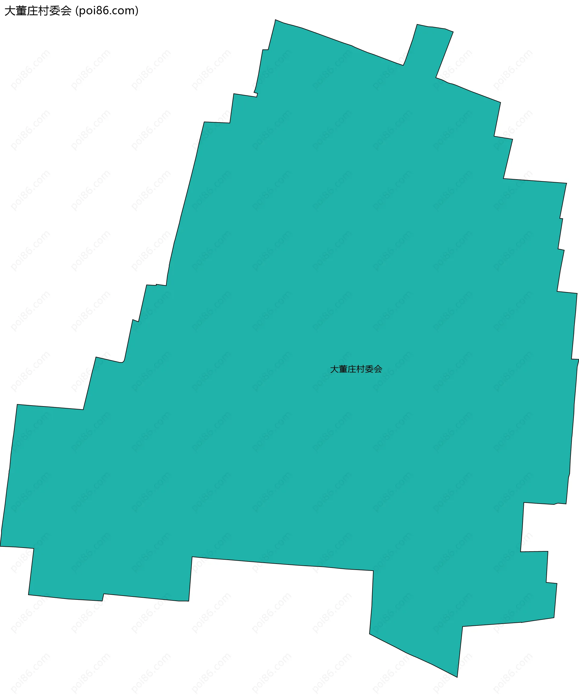 大董庄村委会边界地图