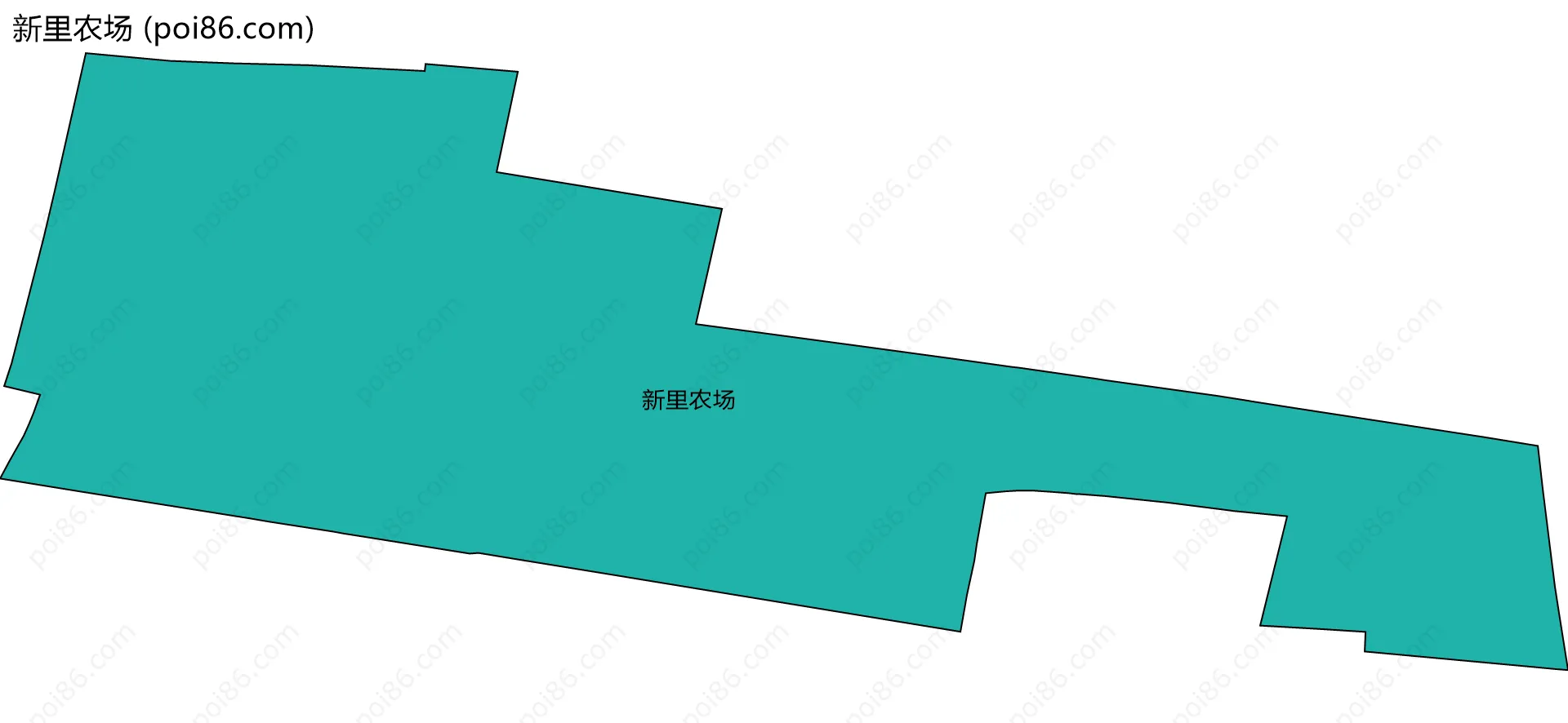 新里农场边界地图