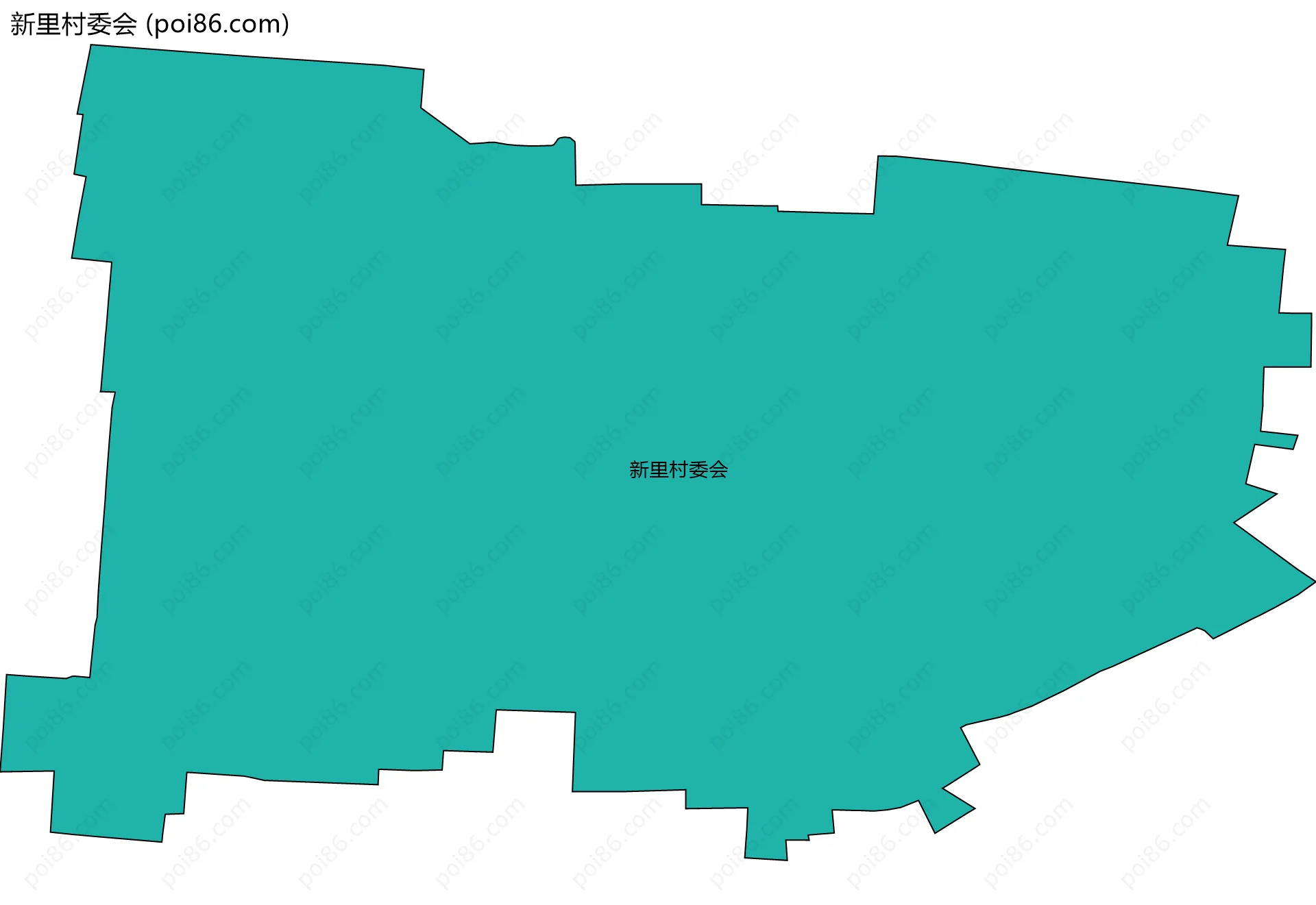 新里村委会边界地图