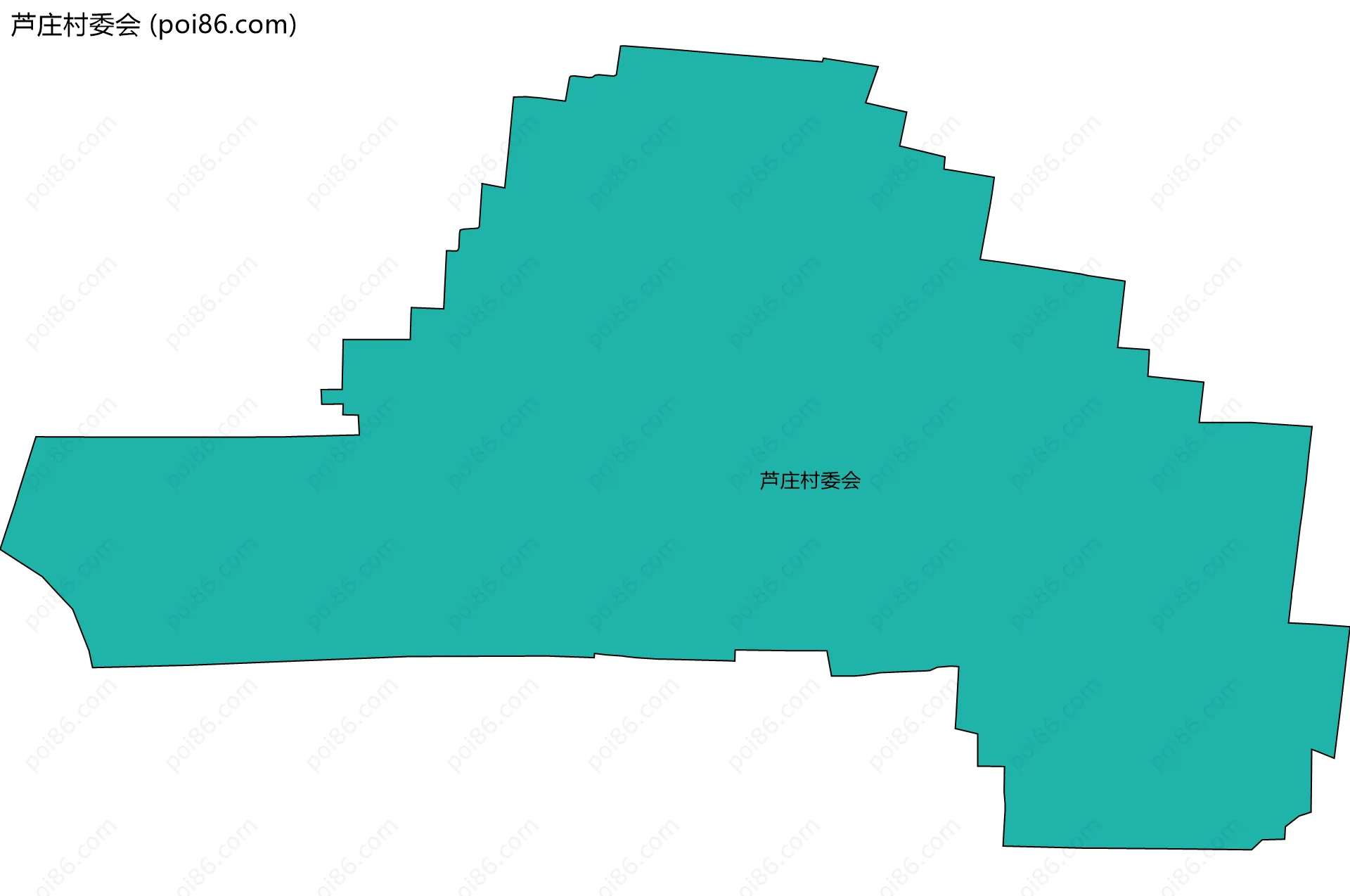 芦庄村委会边界地图