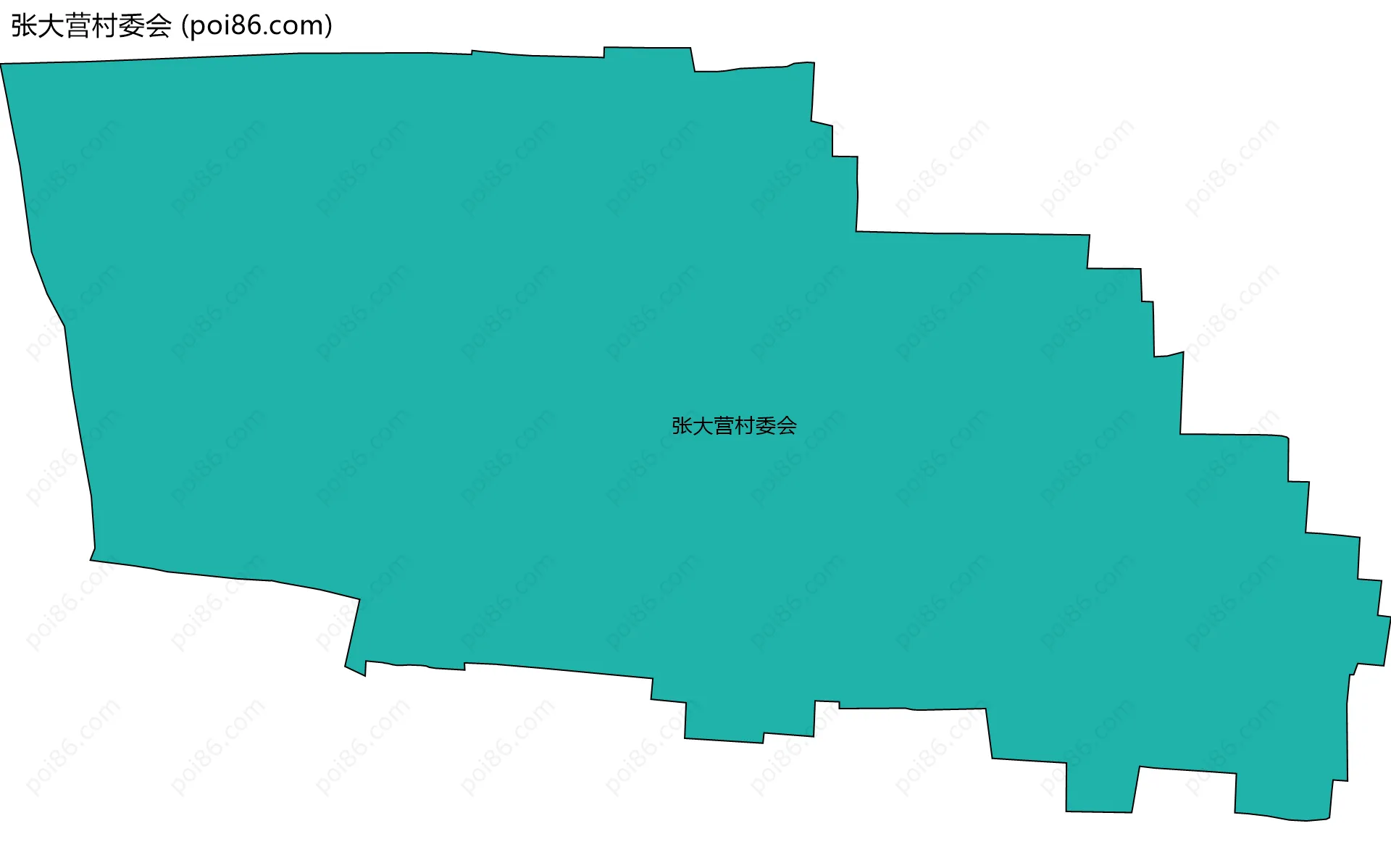 张大营村委会边界地图