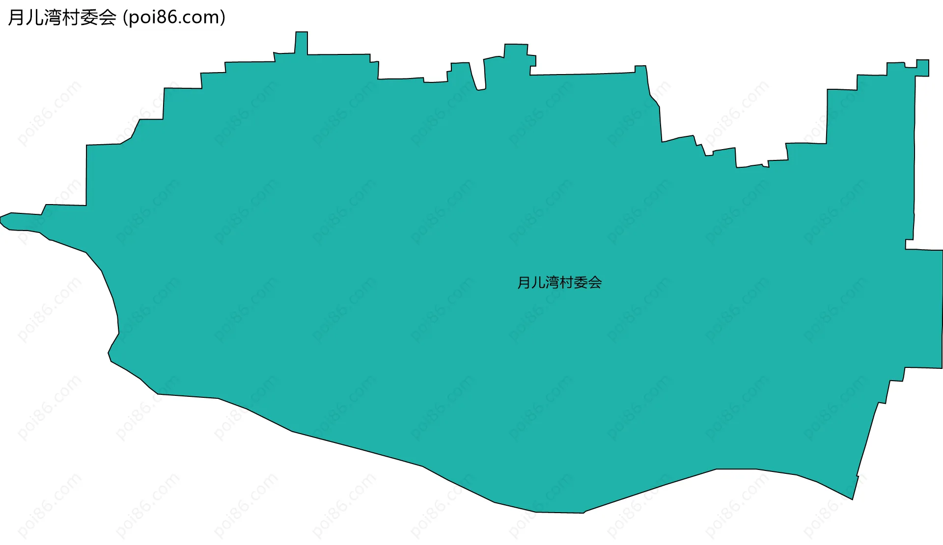 月儿湾村委会边界地图