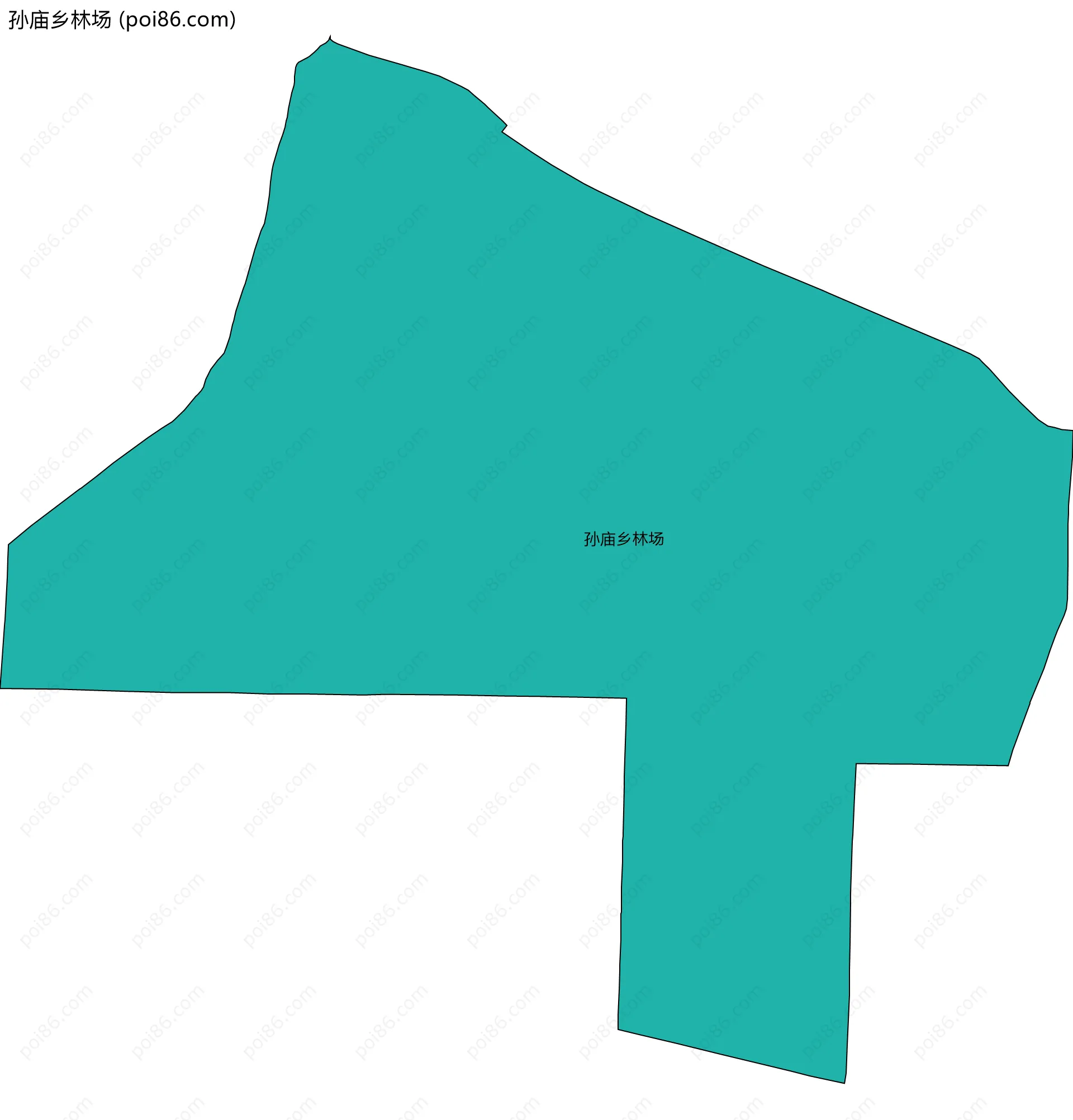 孙庙乡林场边界地图