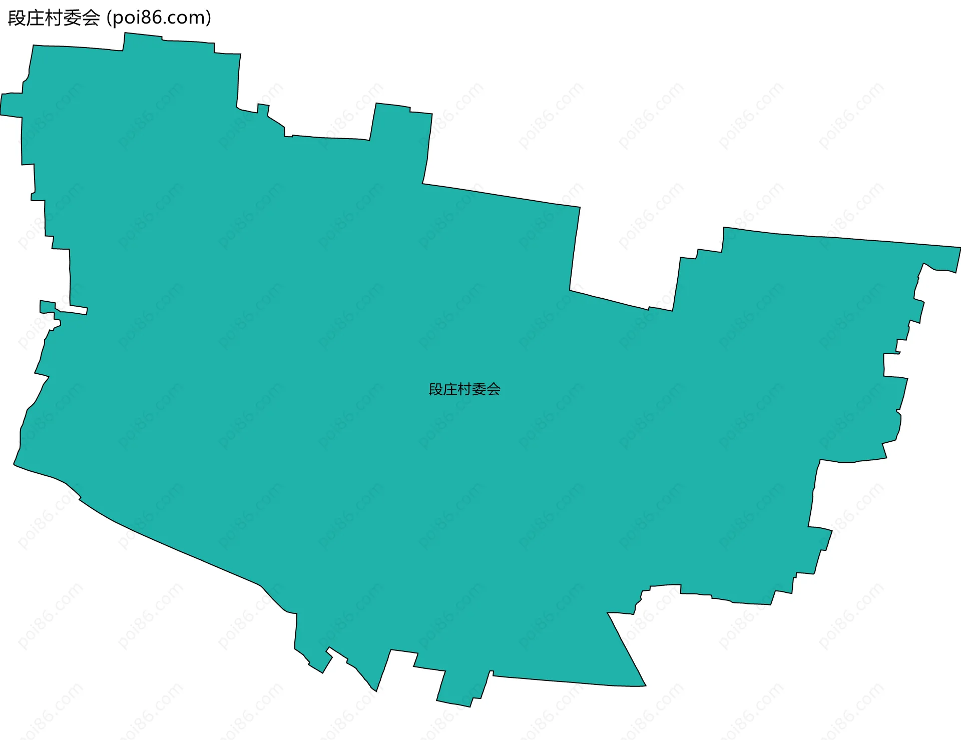 段庄村委会边界地图