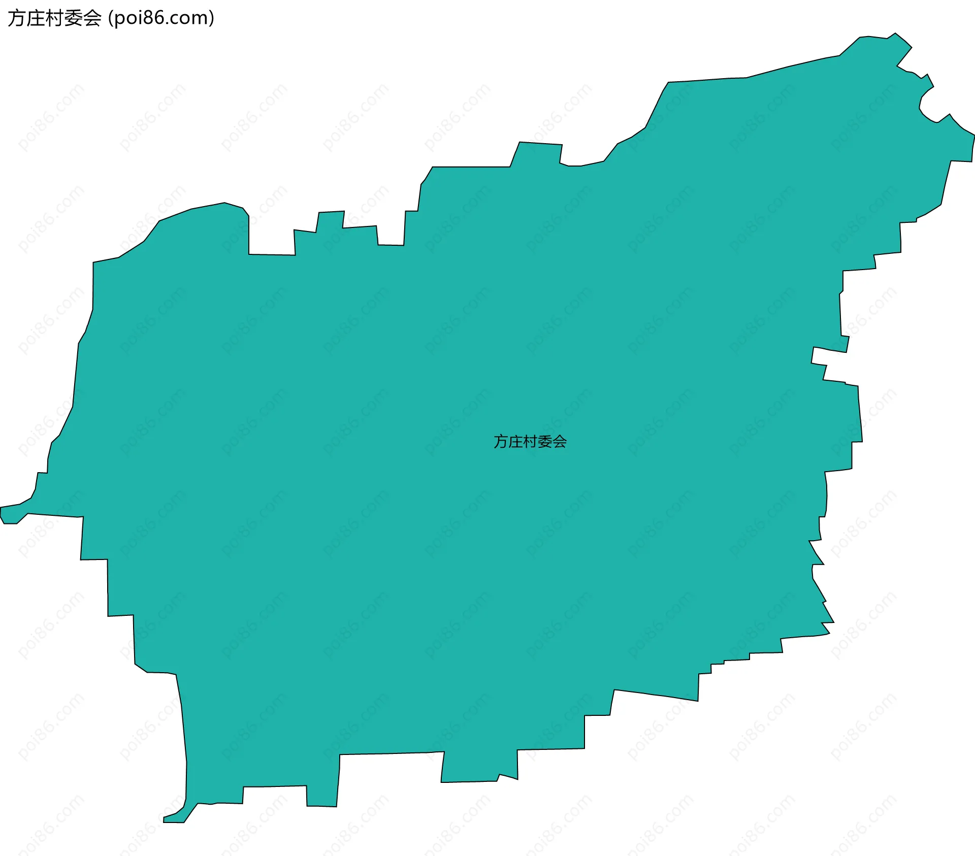 方庄村委会边界地图