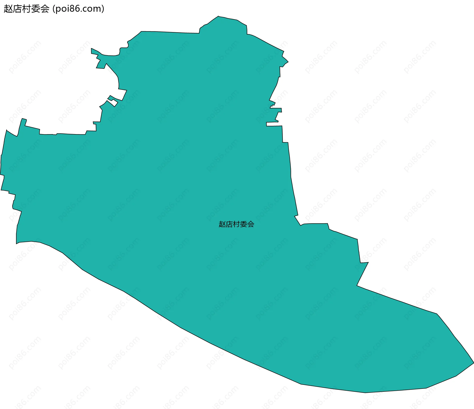 赵店村委会边界地图