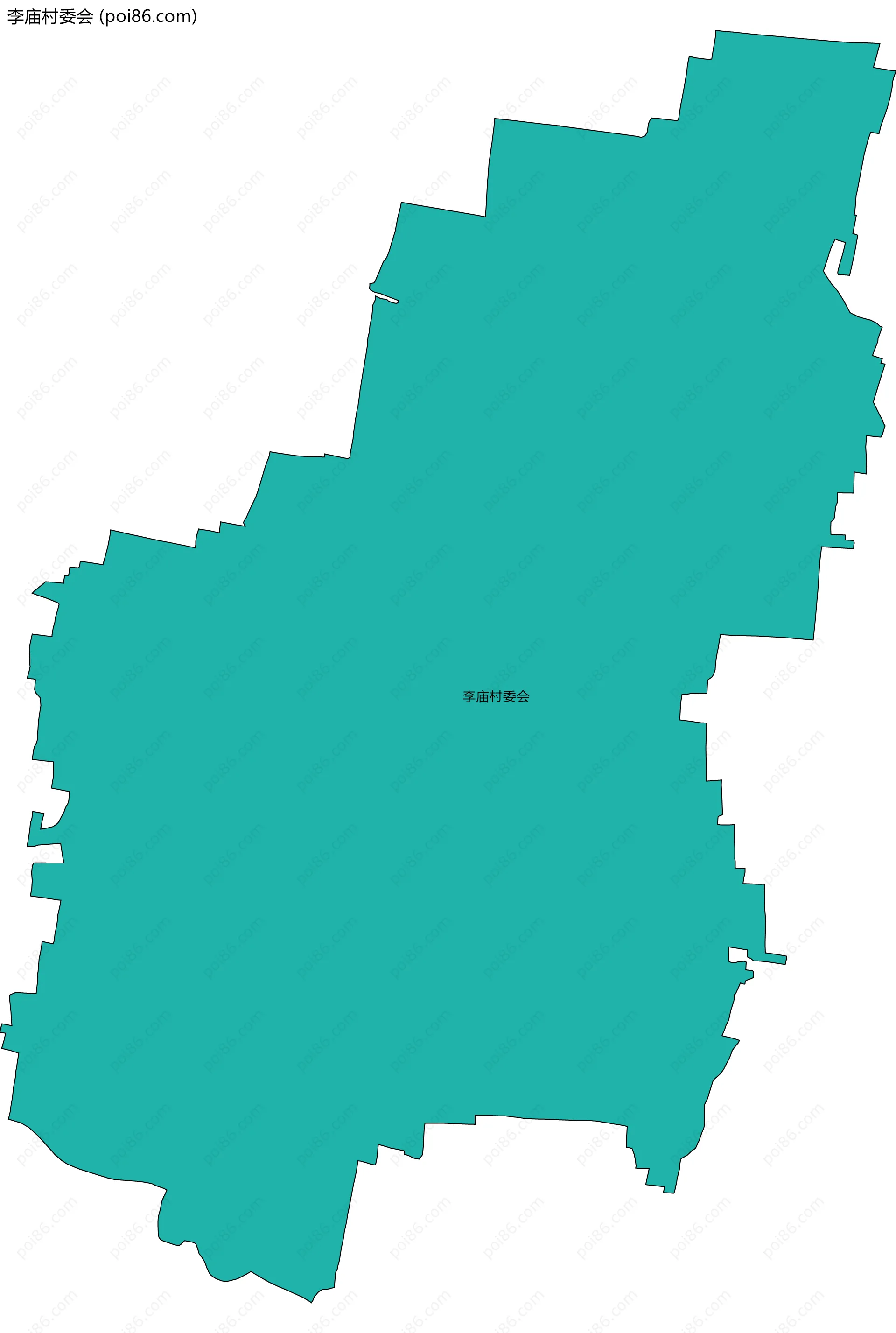 李庙村委会边界地图