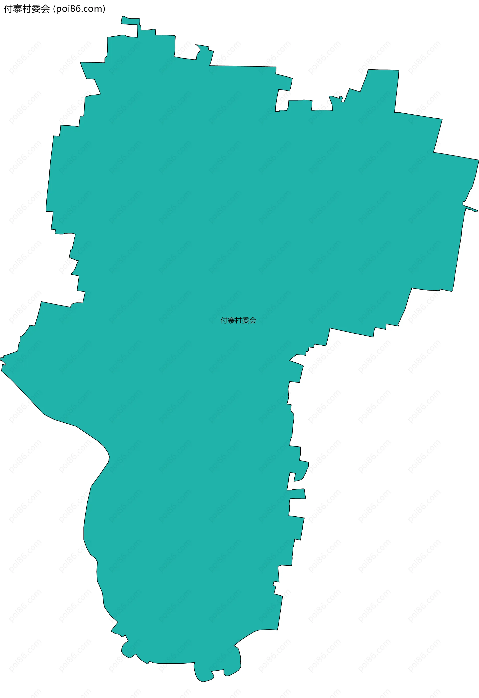 付寨村委会边界地图