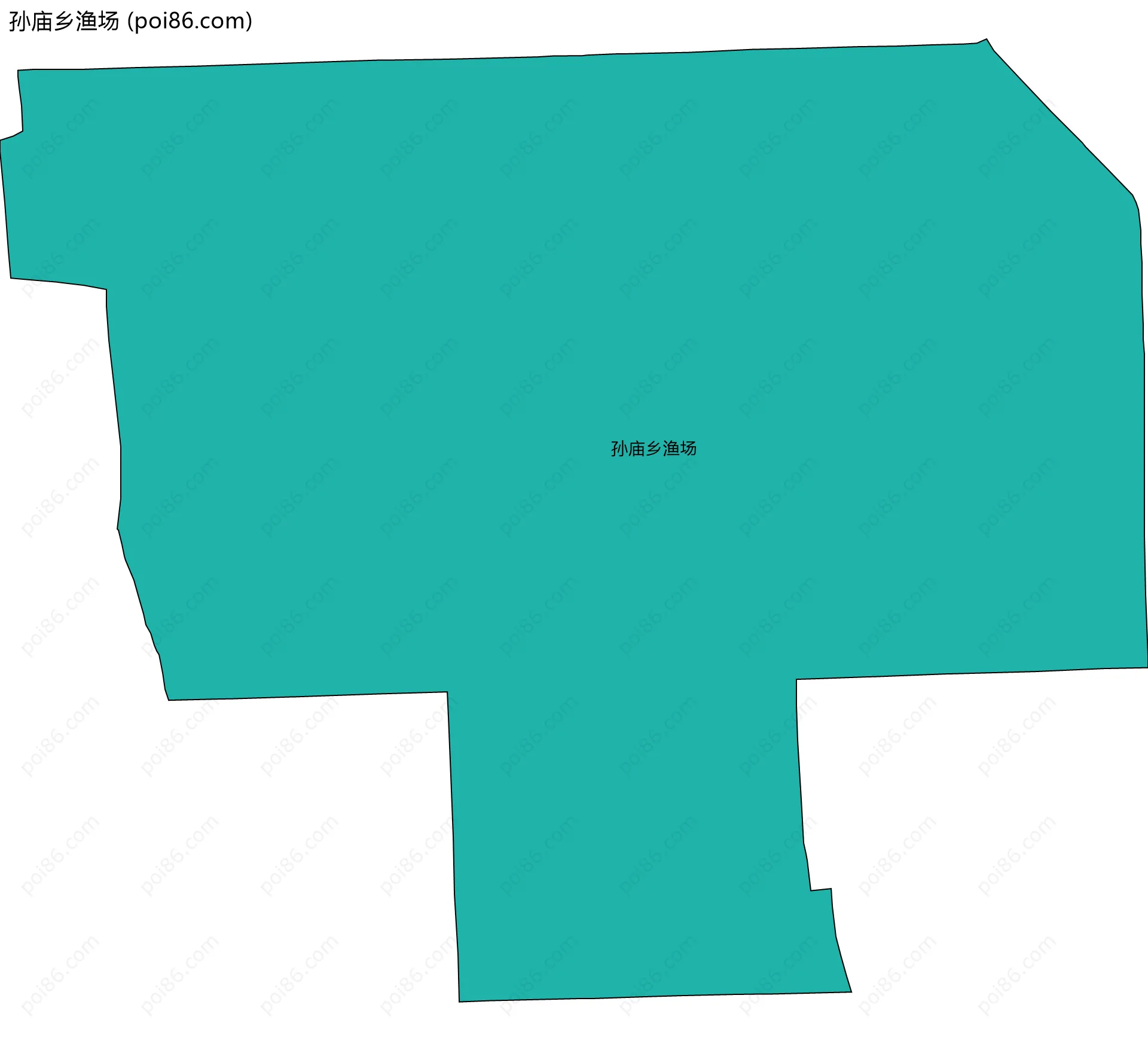 孙庙乡渔场边界地图