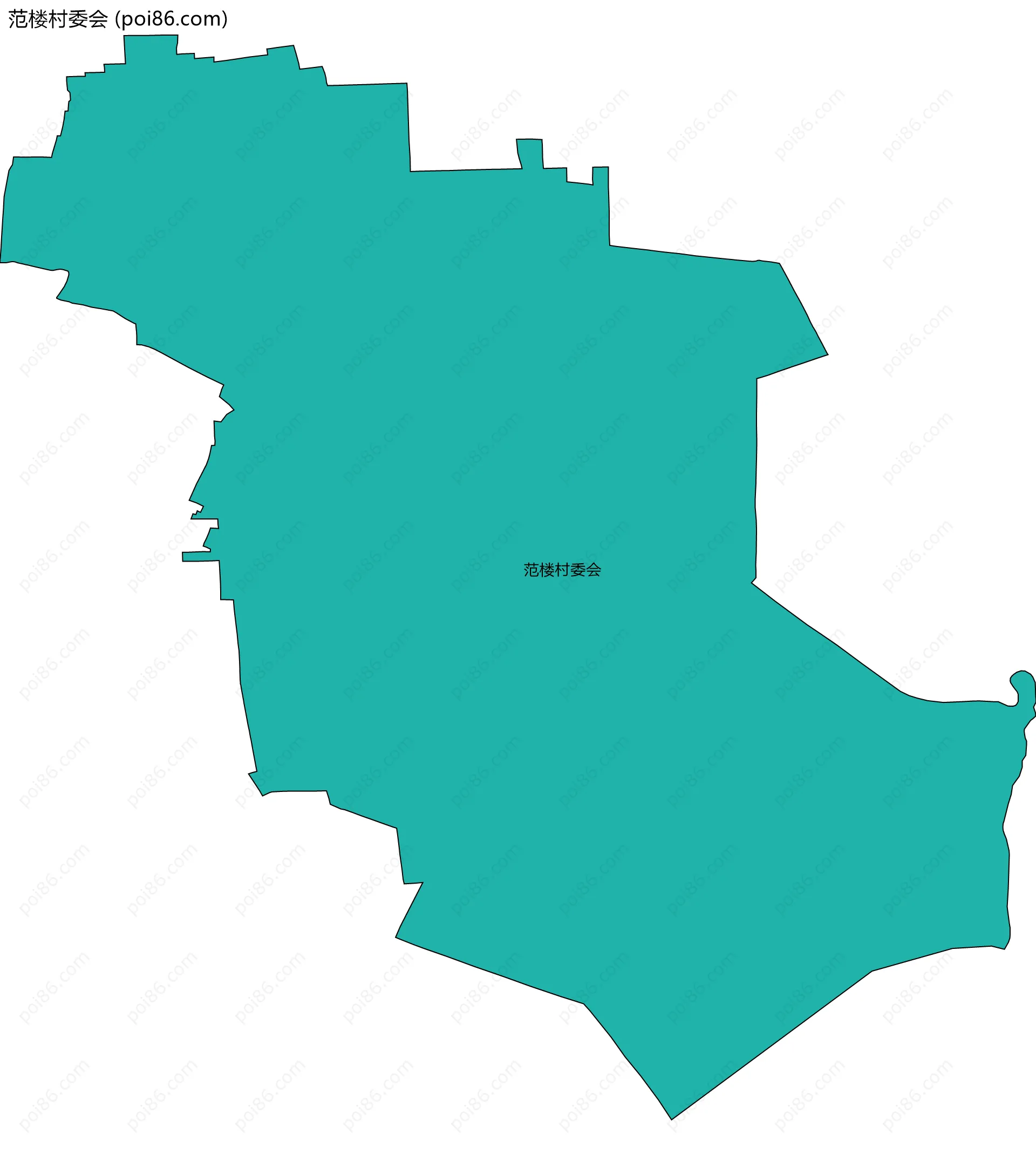 范楼村委会边界地图