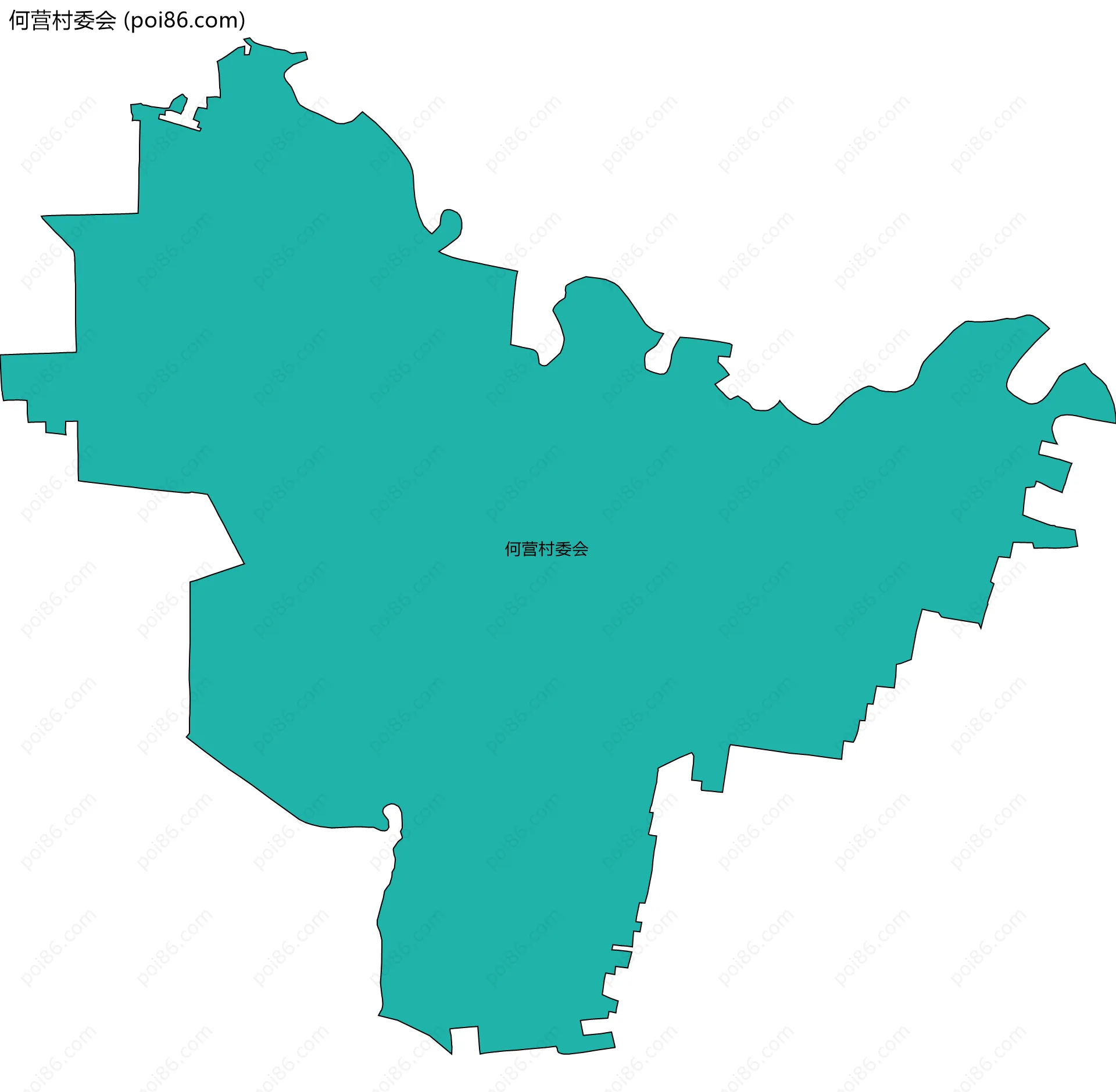 何营村委会边界地图