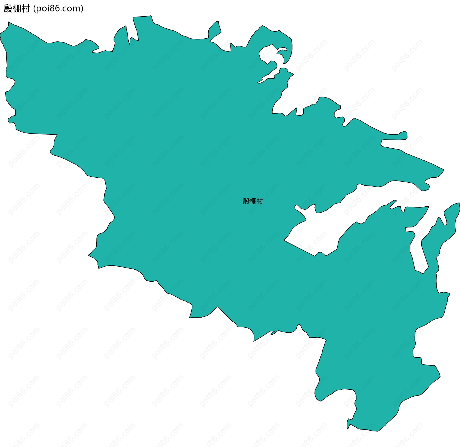 殷棚村边界地图