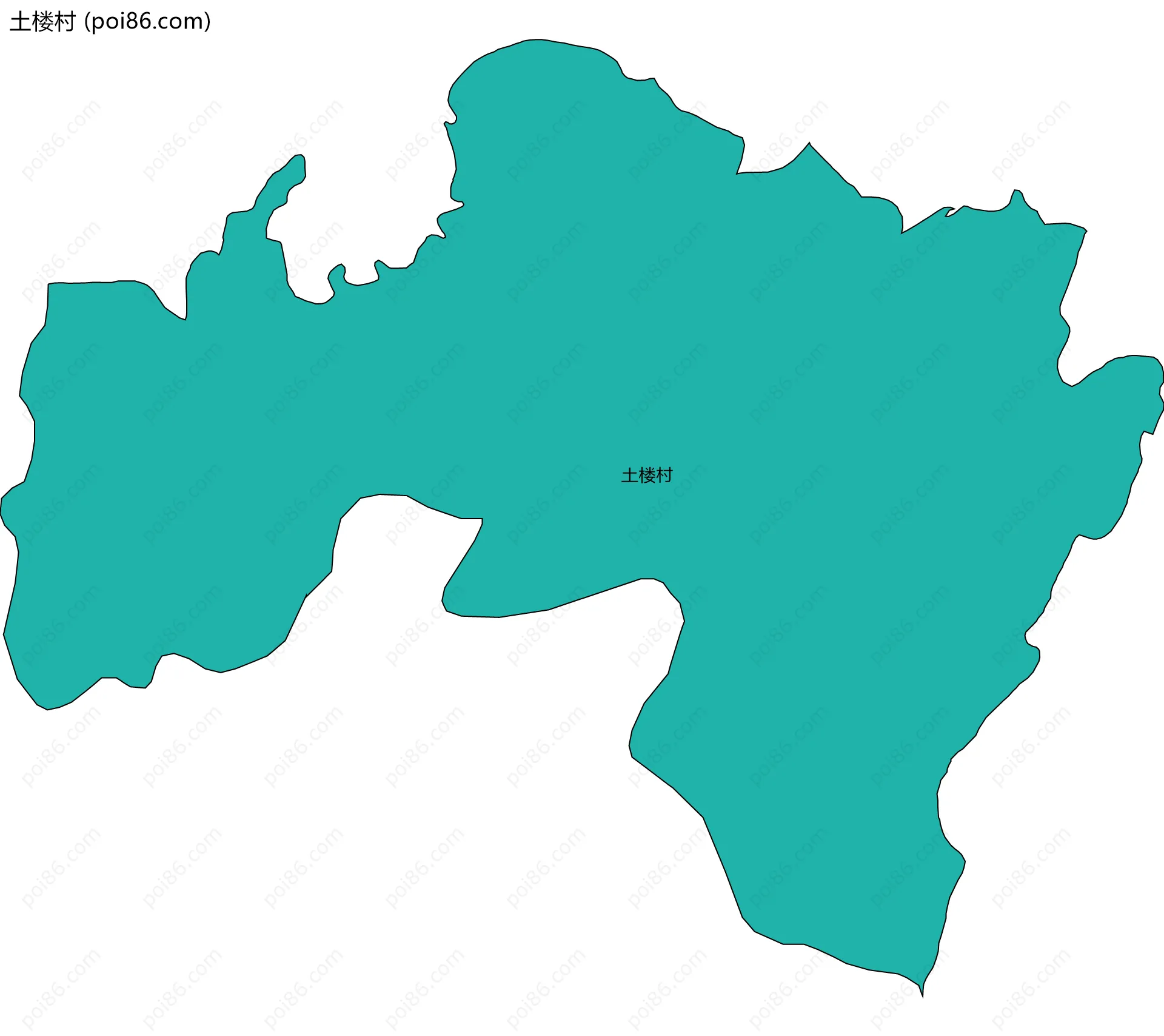 土楼村边界地图