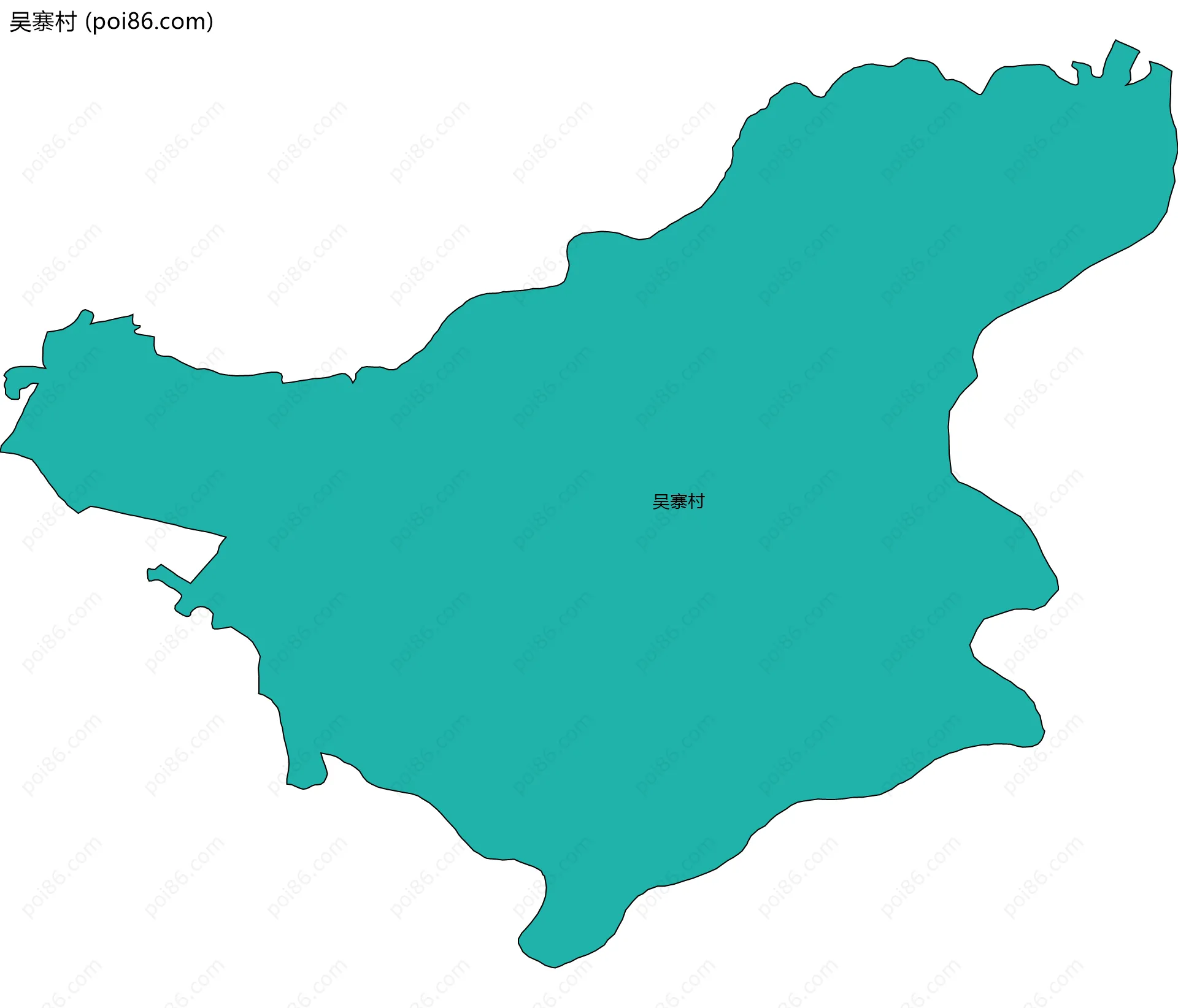 吴寨村边界地图