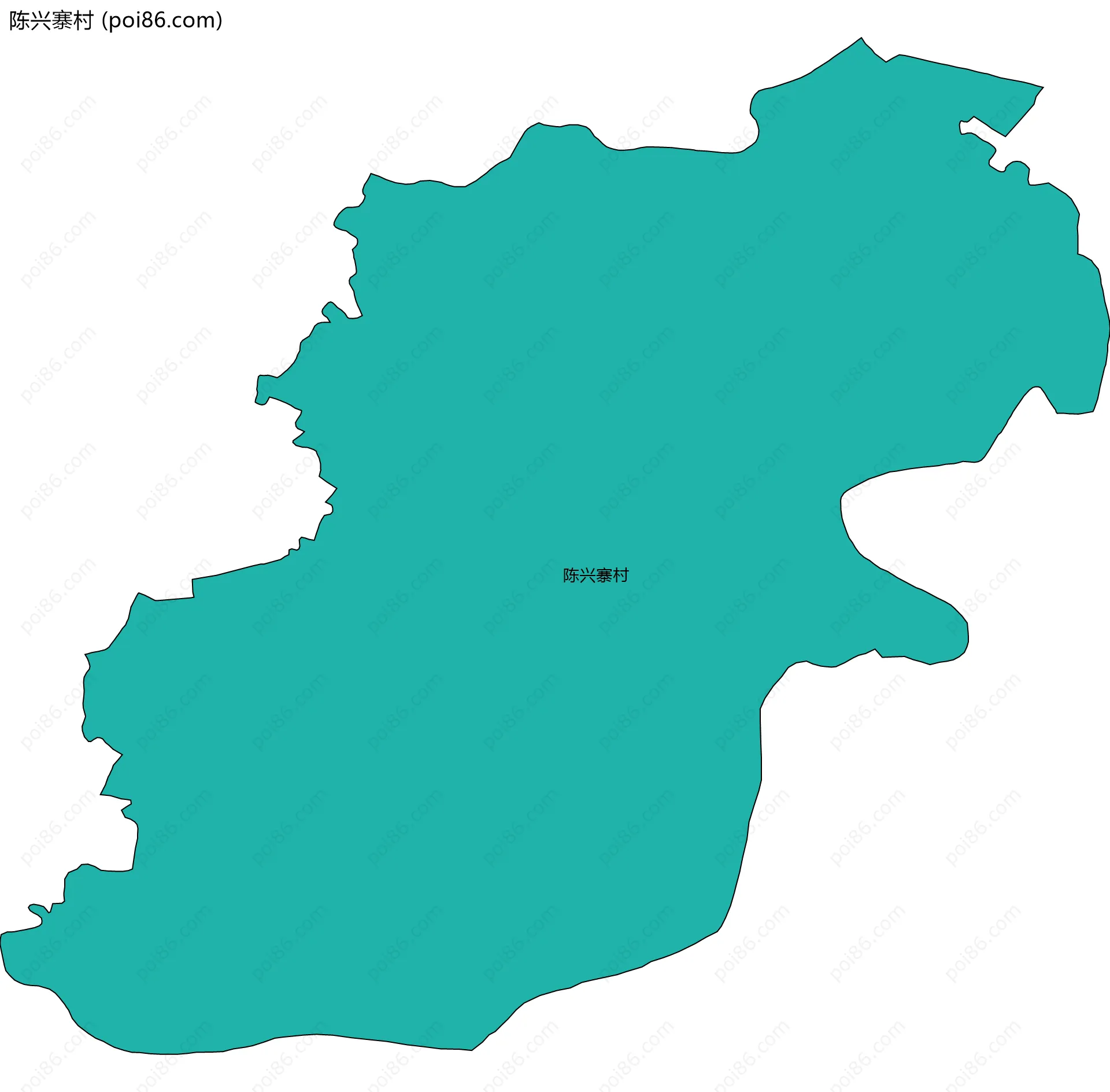 陈兴寨村边界地图