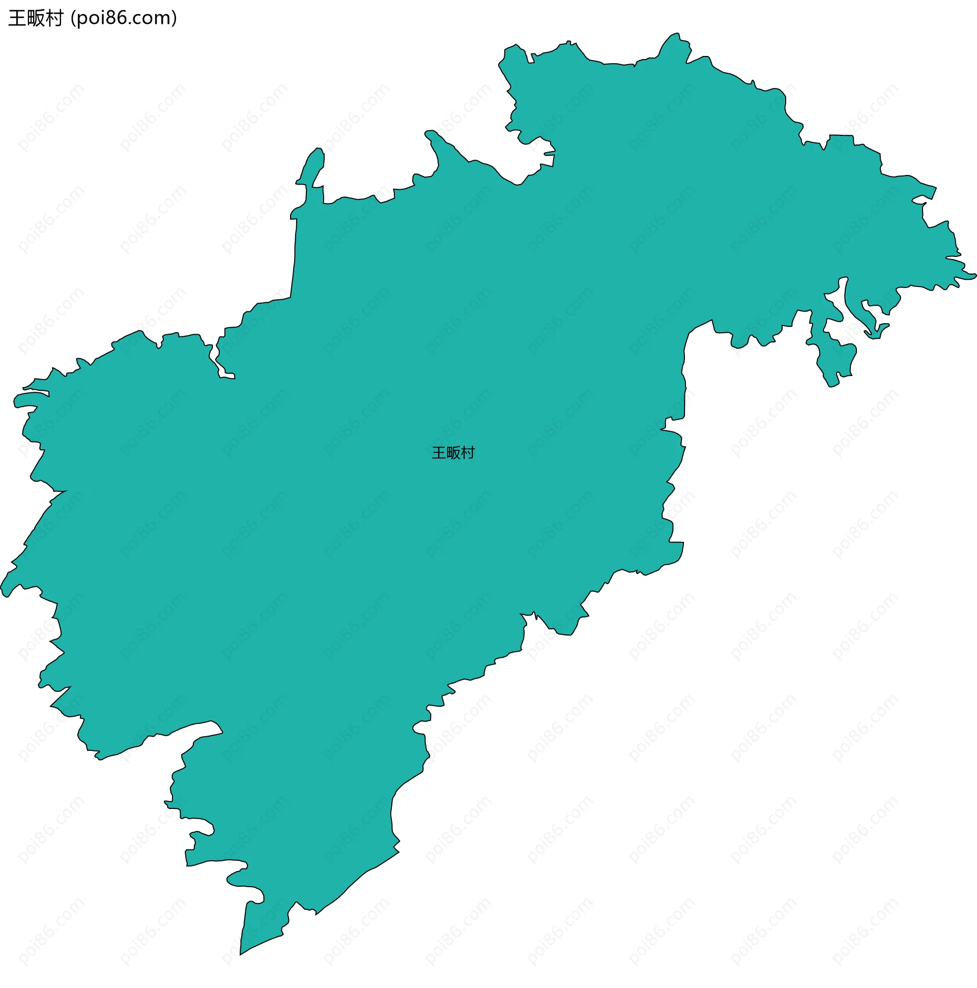 王畈村边界地图