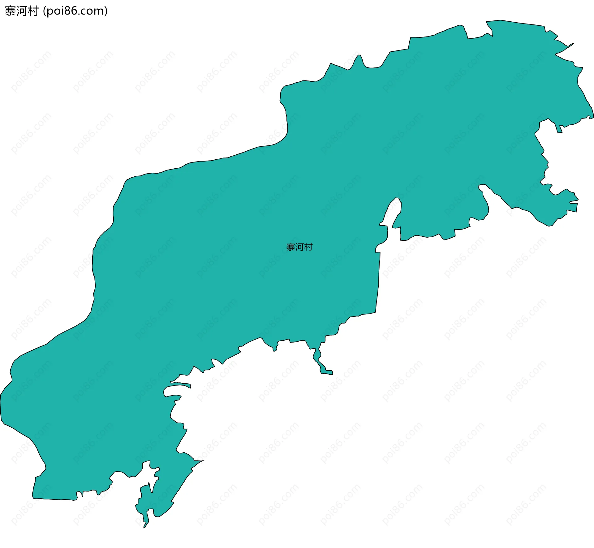 寨河村边界地图