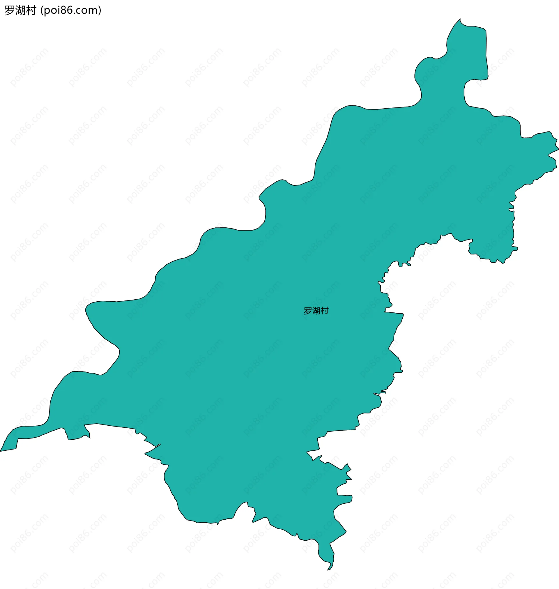 罗湖村边界地图