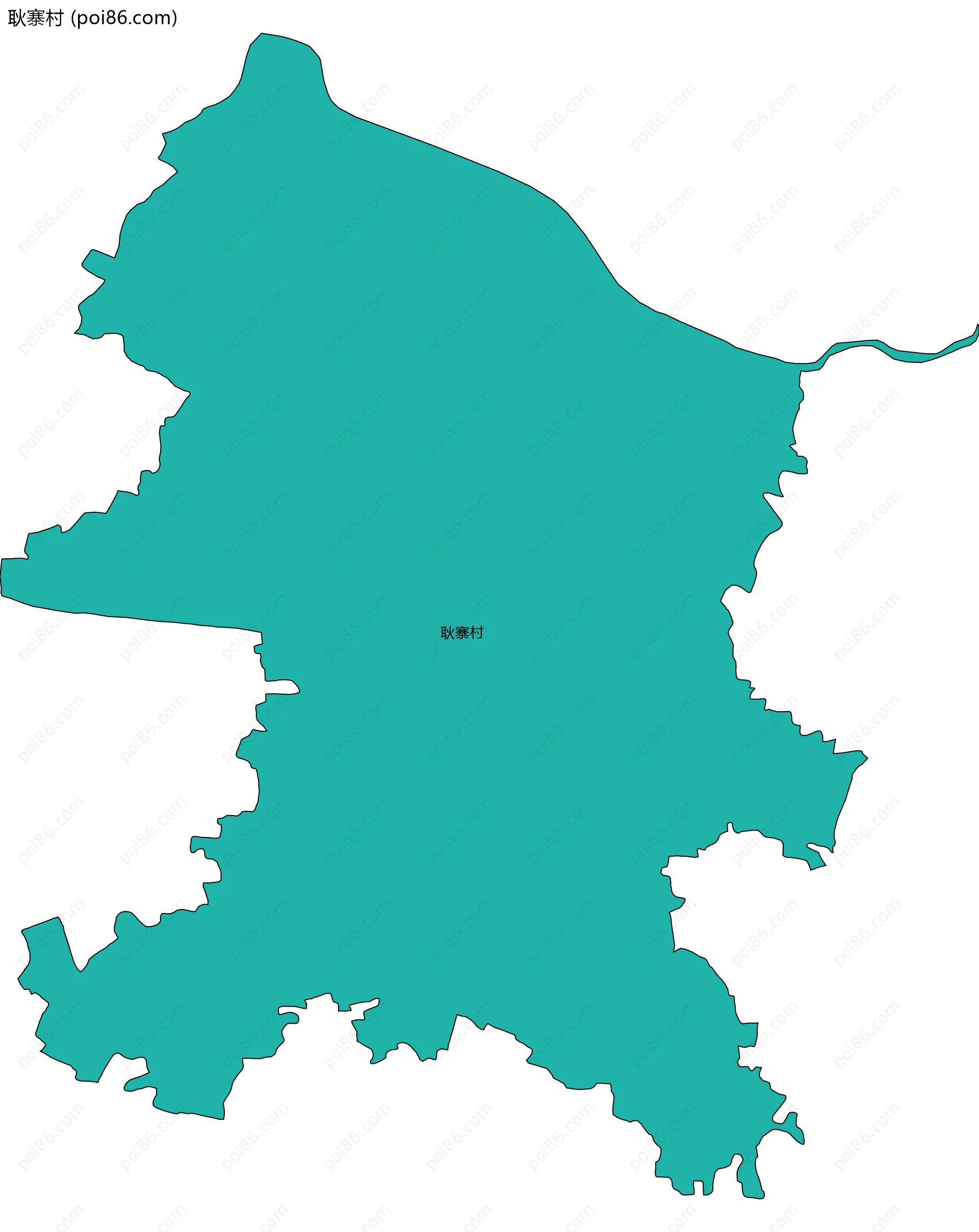 耿寨村边界地图