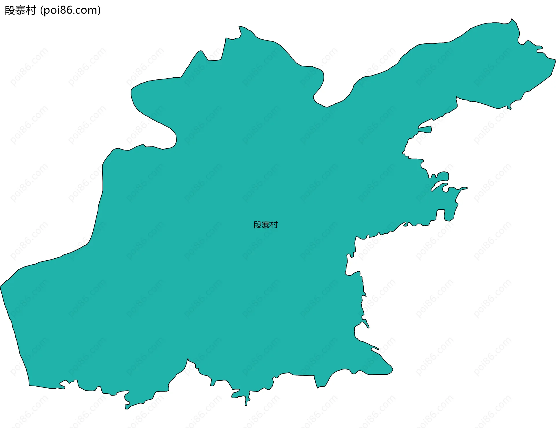 段寨村边界地图