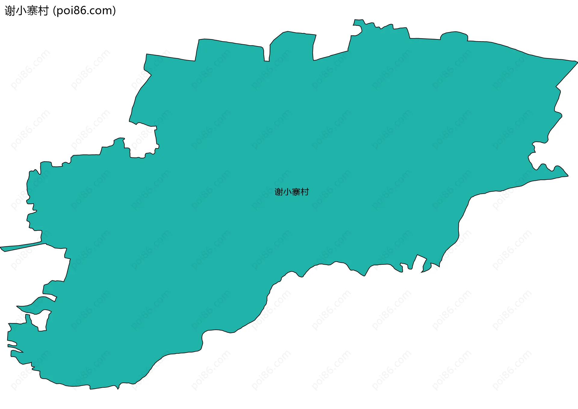 谢小寨村边界地图