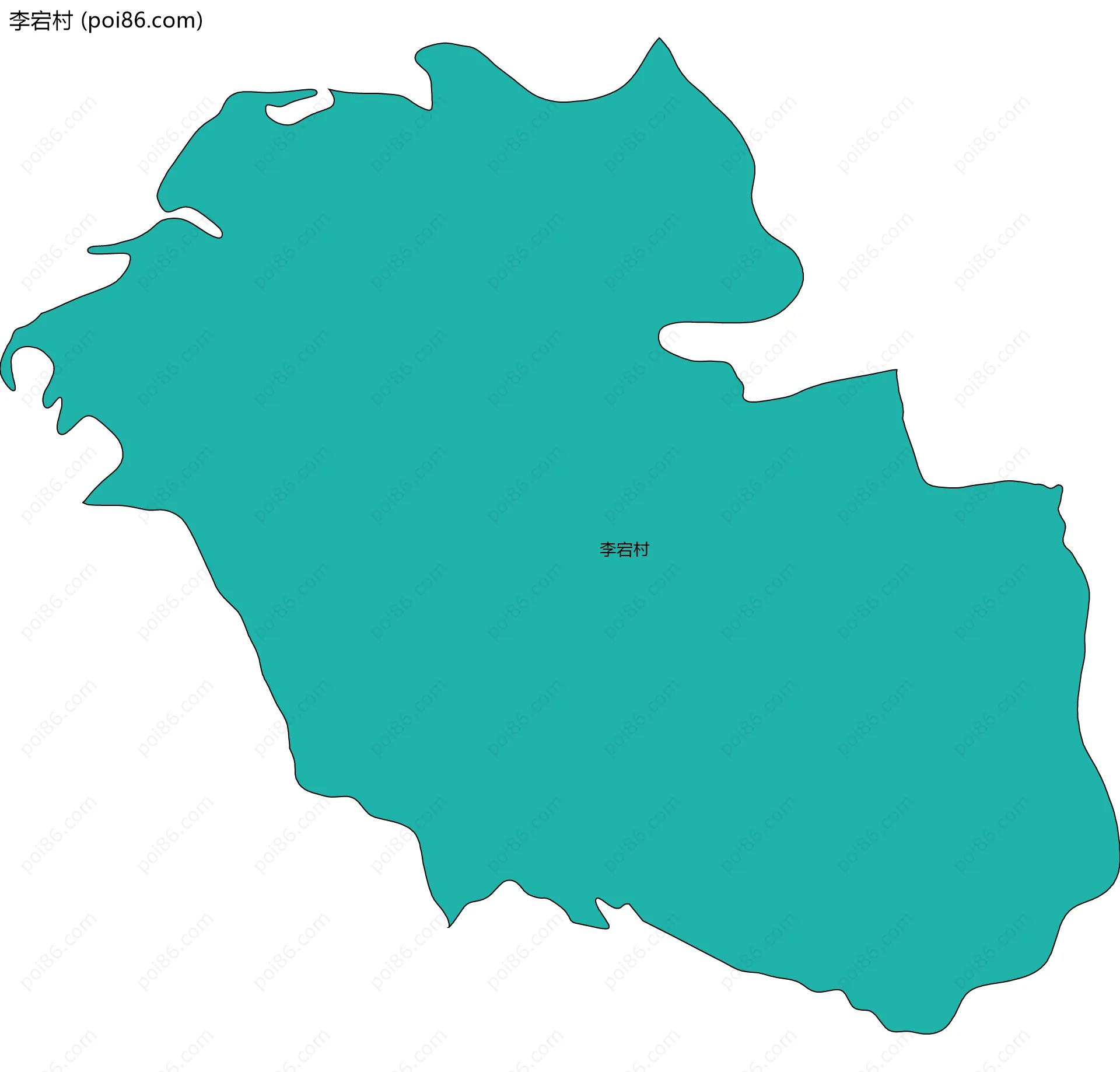 李宕村边界地图