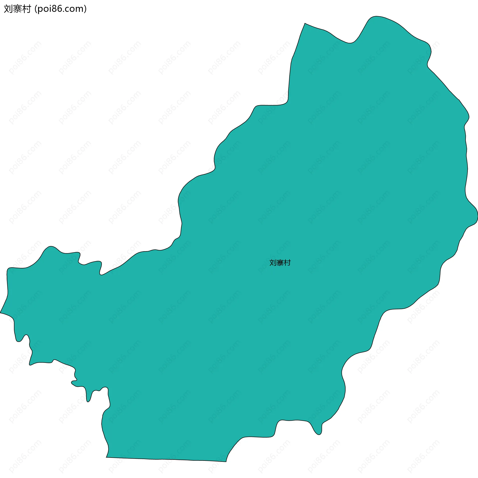 刘寨村边界地图