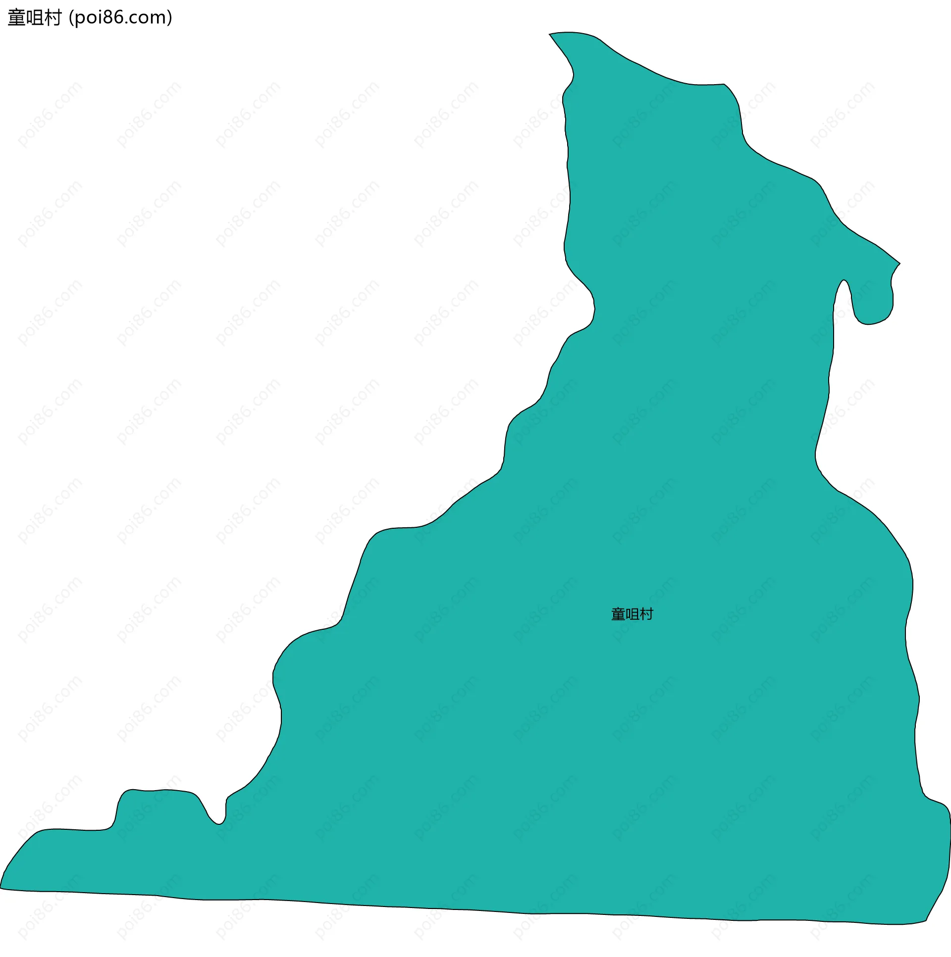 童咀村边界地图