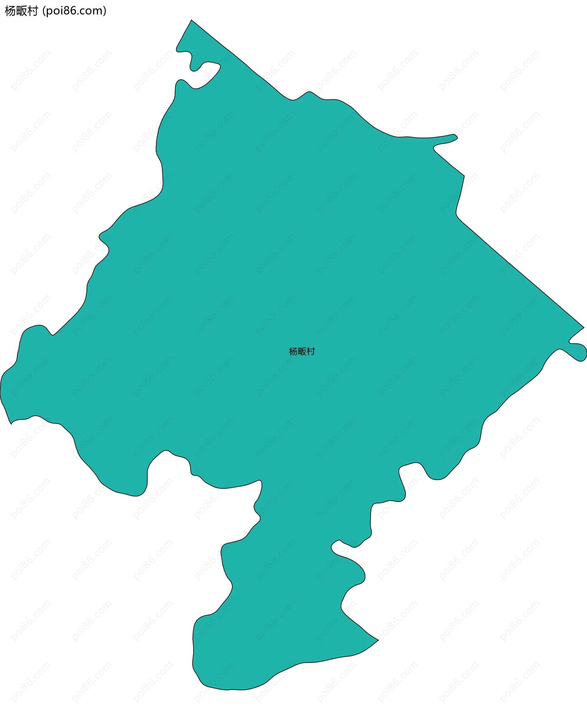 杨畈村边界地图