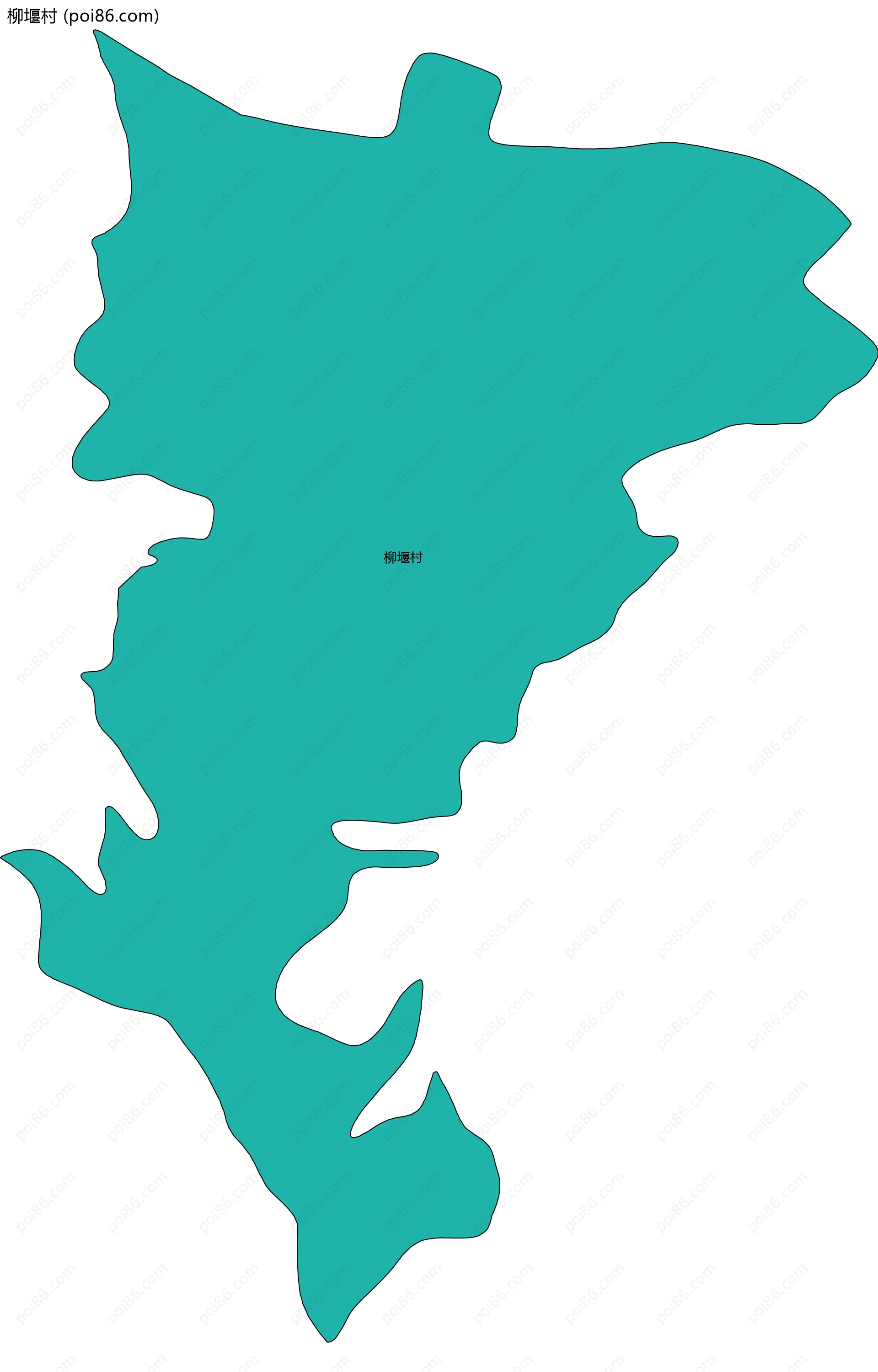 柳堰村边界地图