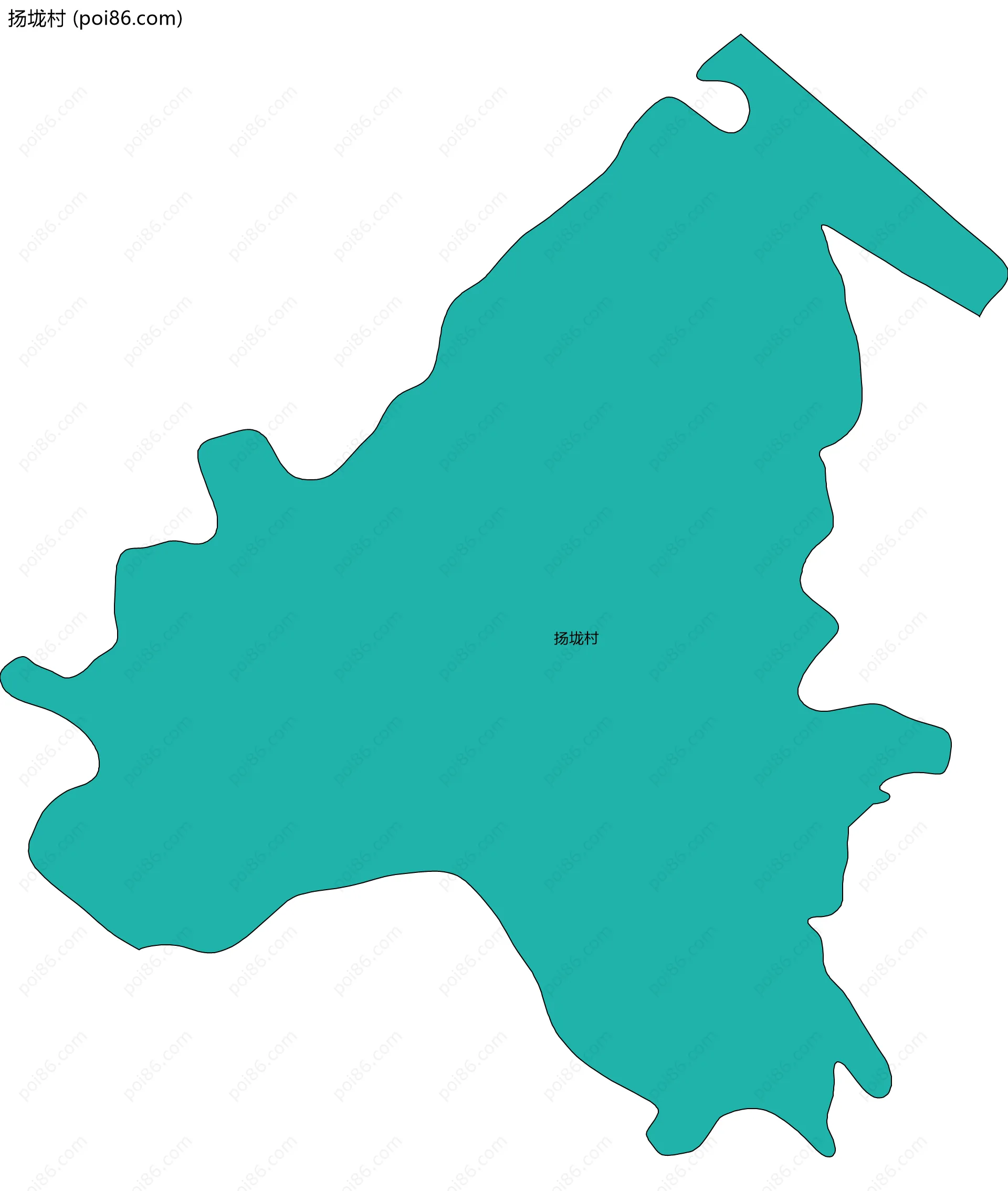 扬垅村边界地图