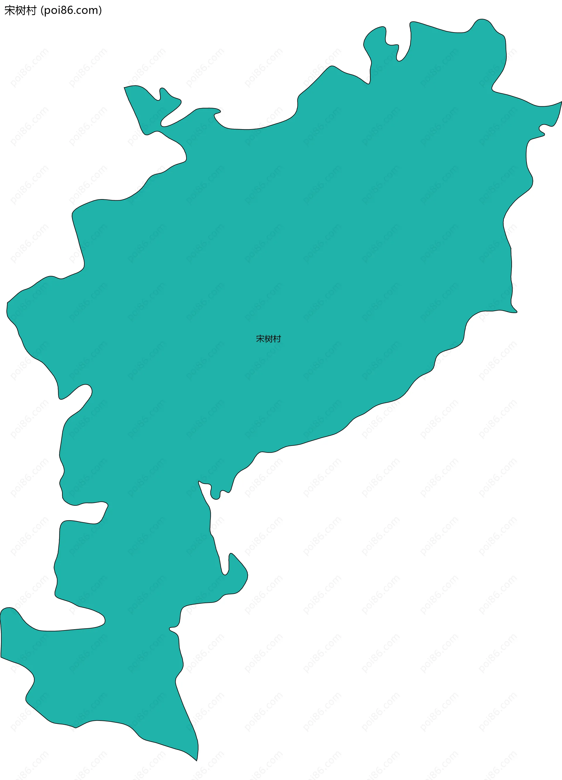 宋树村边界地图