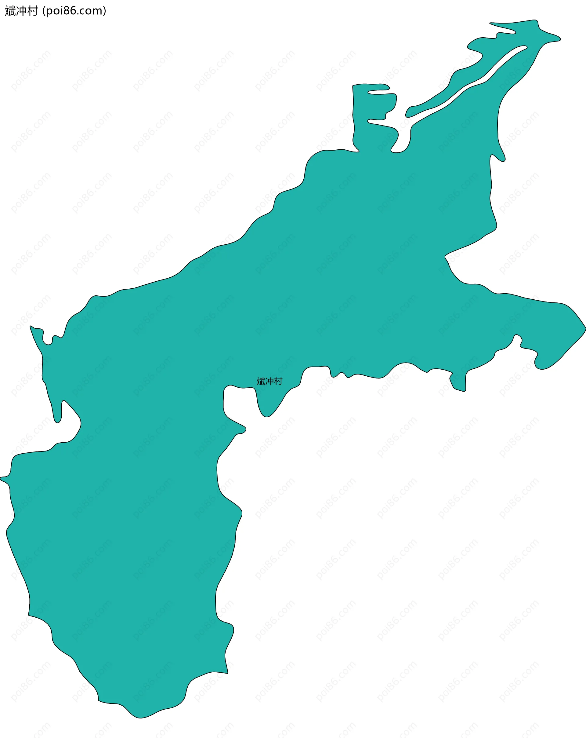 斌冲村边界地图