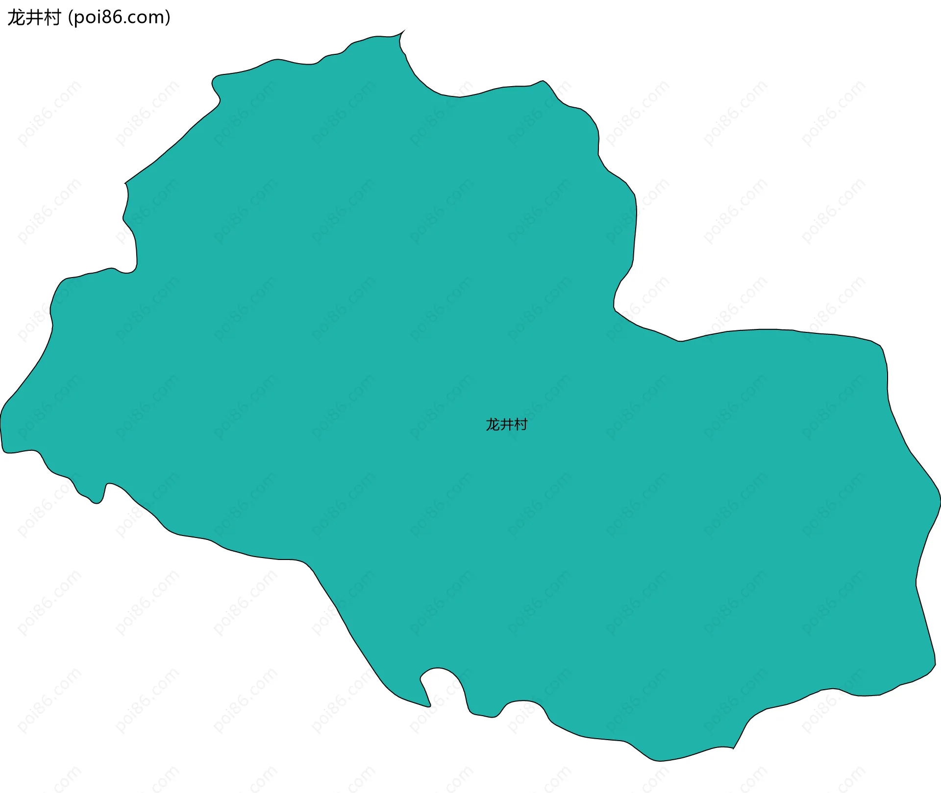 龙井村边界地图