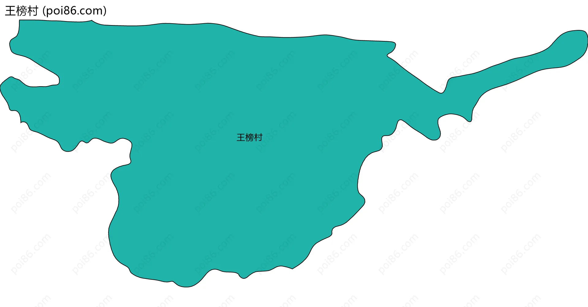 王榜村边界地图