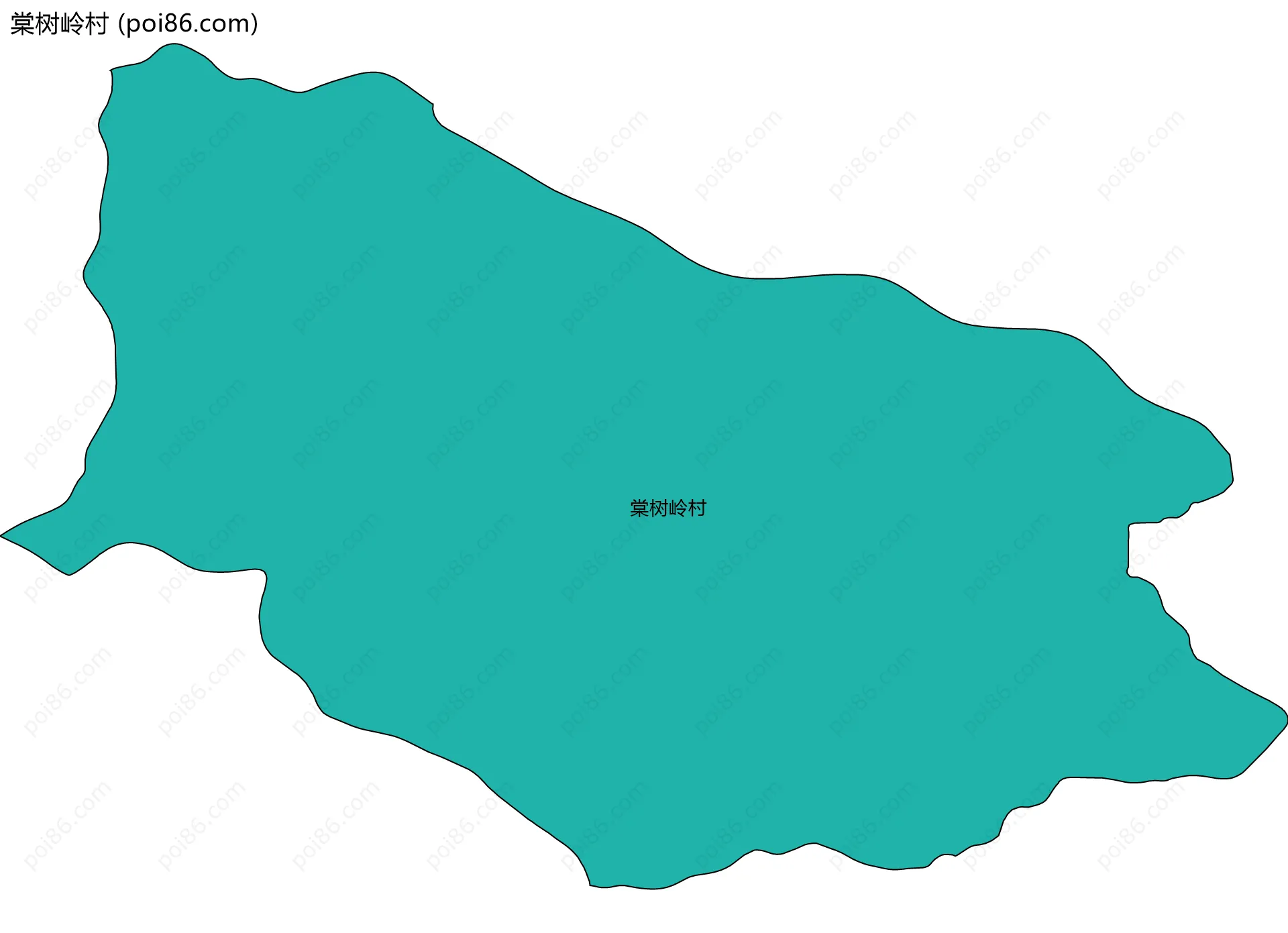 棠树岭村边界地图