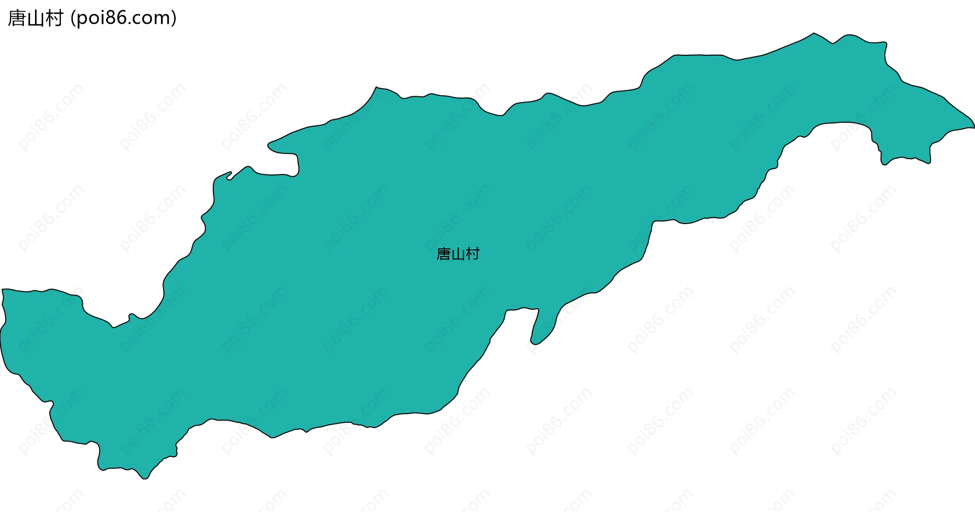 唐山村边界地图