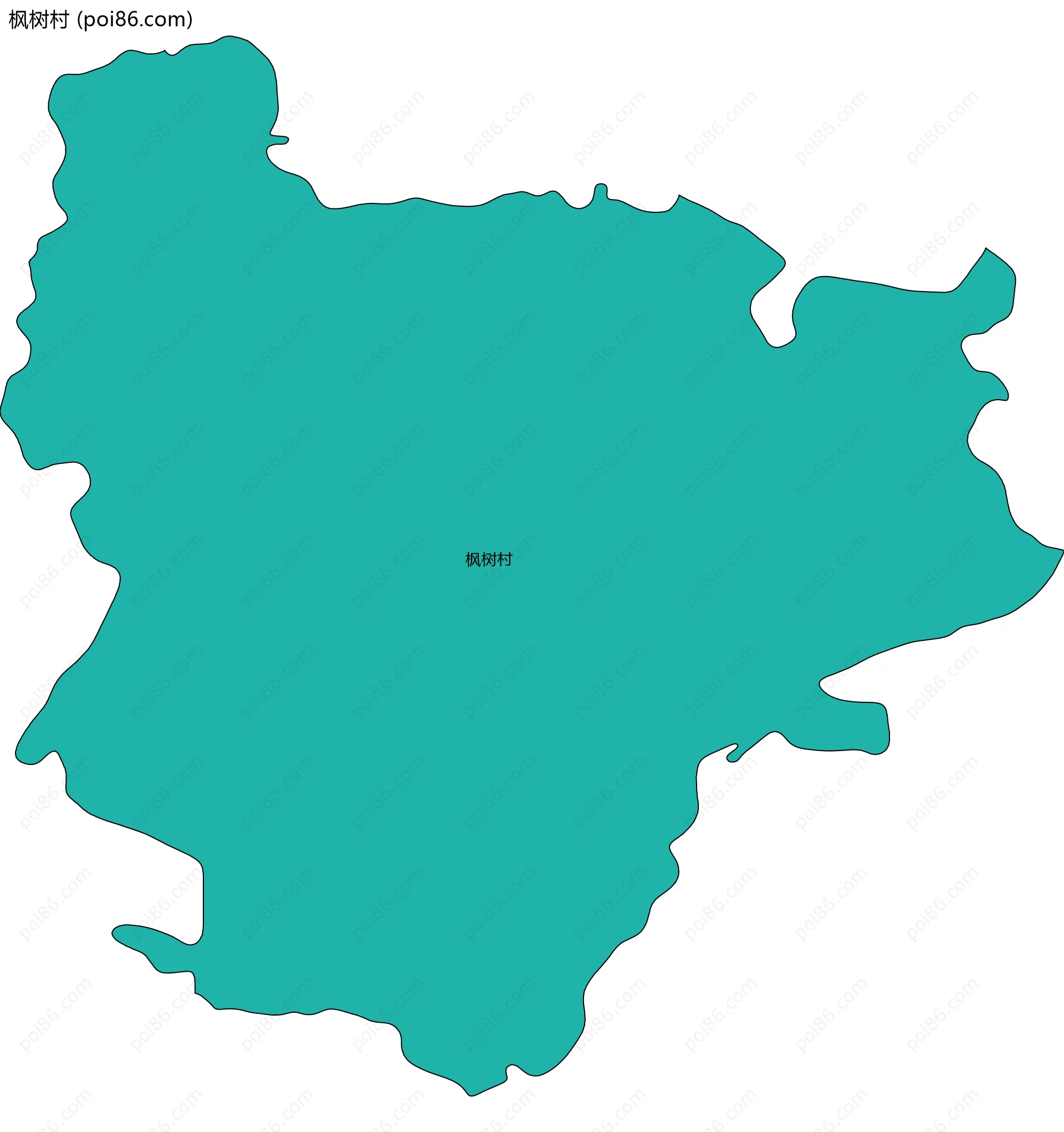 枫树村边界地图