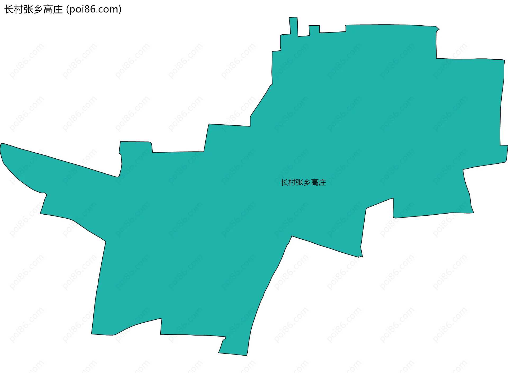 长村张乡高庄边界地图
