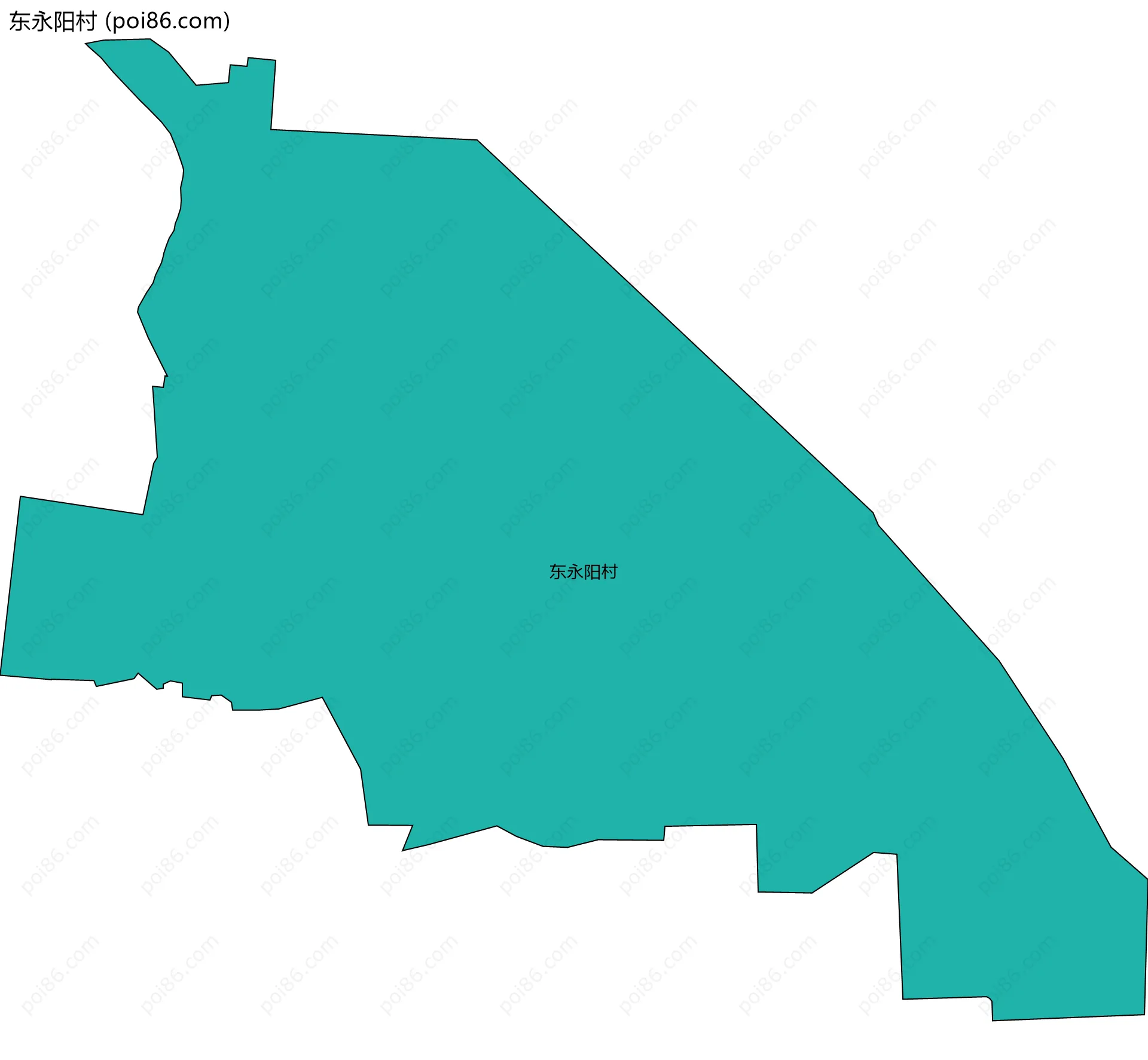 东永阳村边界地图
