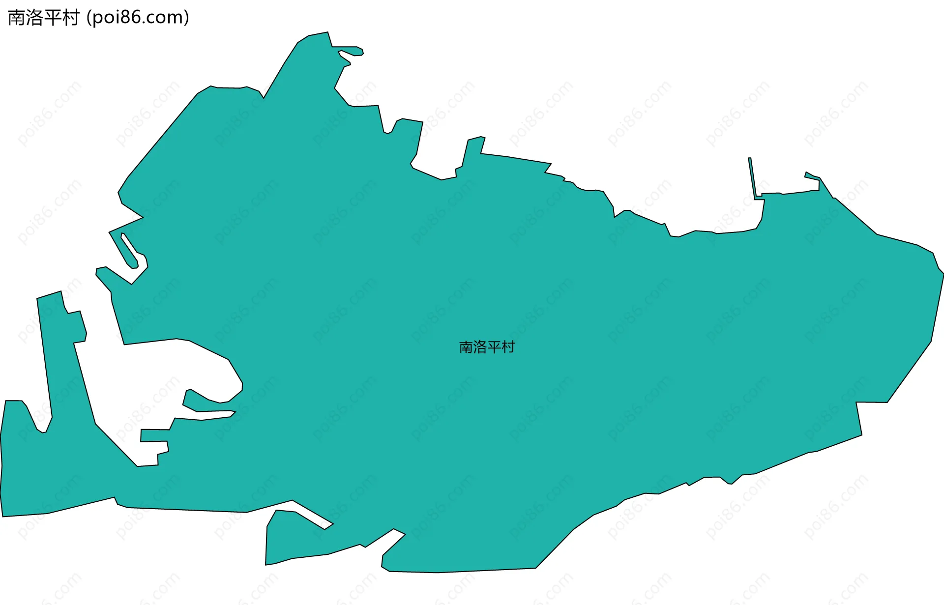 南洛平村边界地图