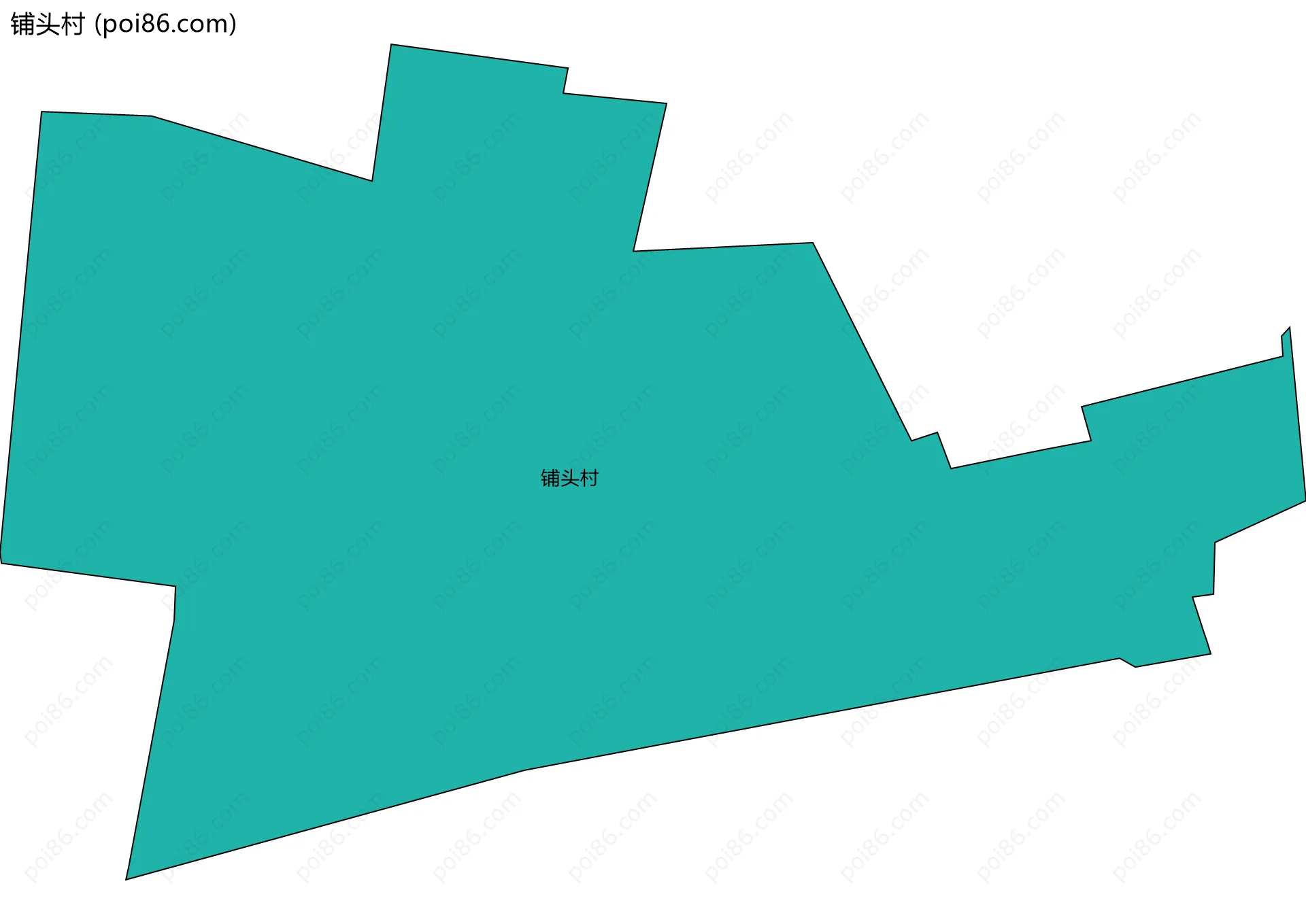 铺头村边界地图