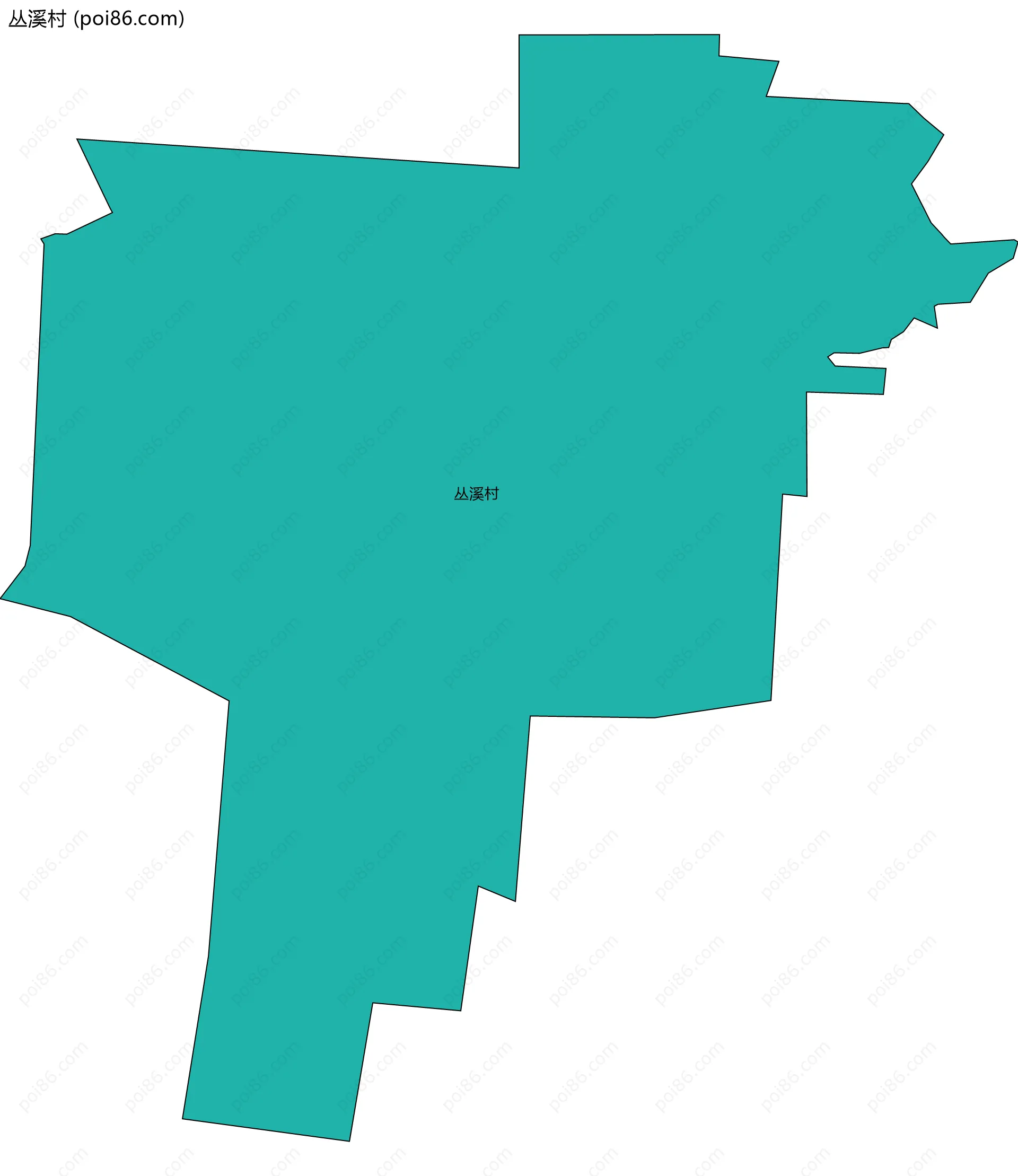 丛溪村边界地图