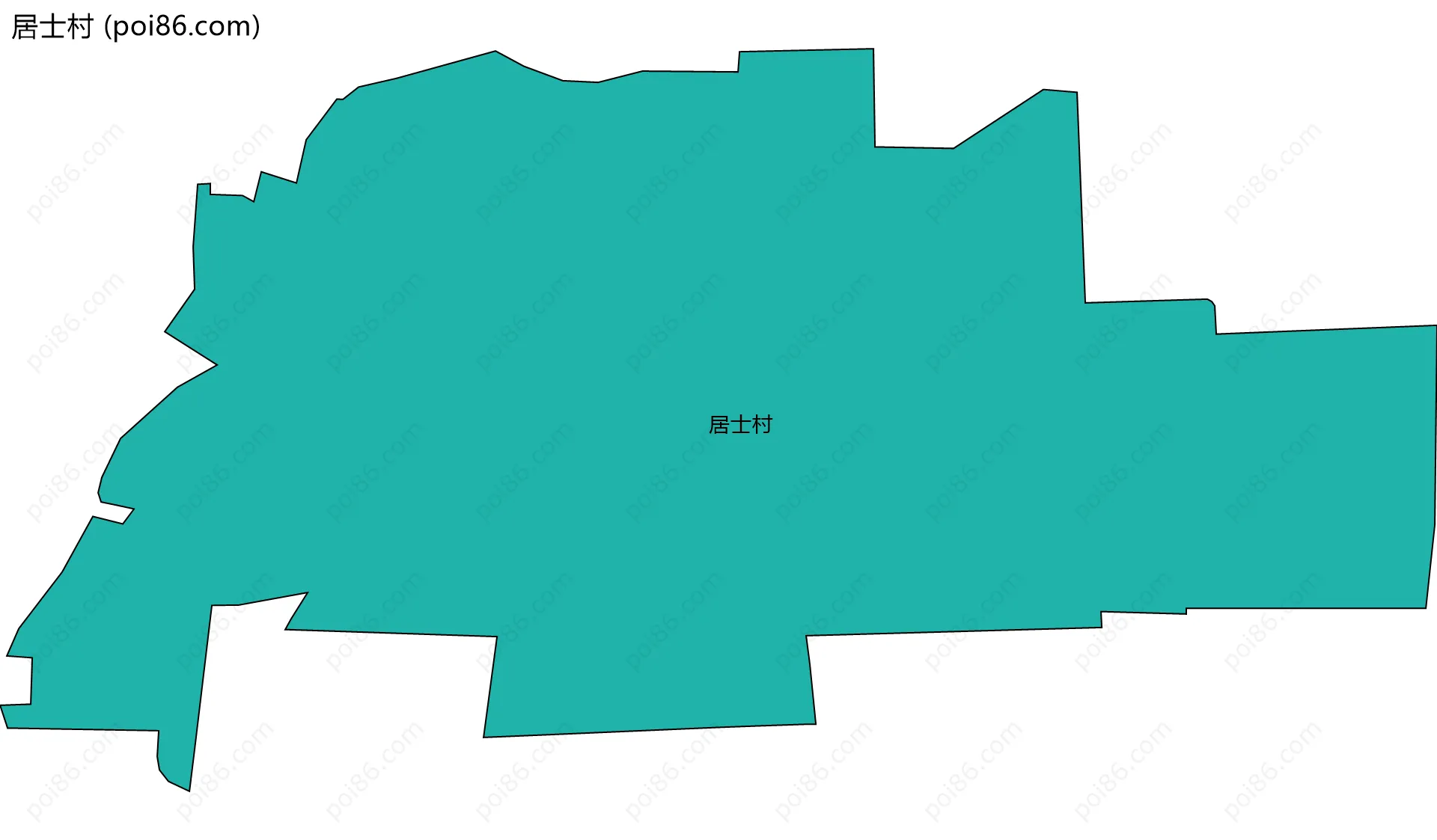 居士村边界地图